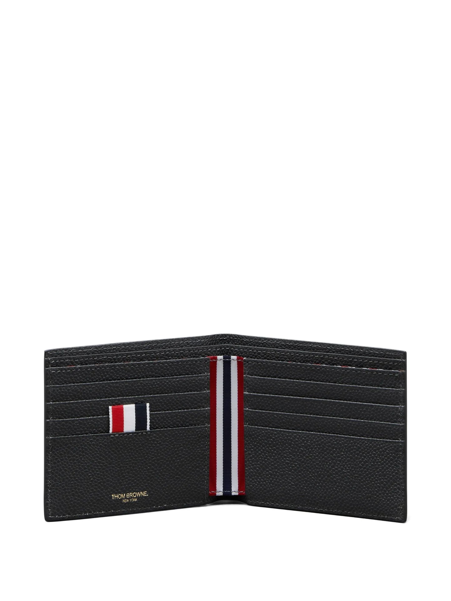 grained bi-fold wallet