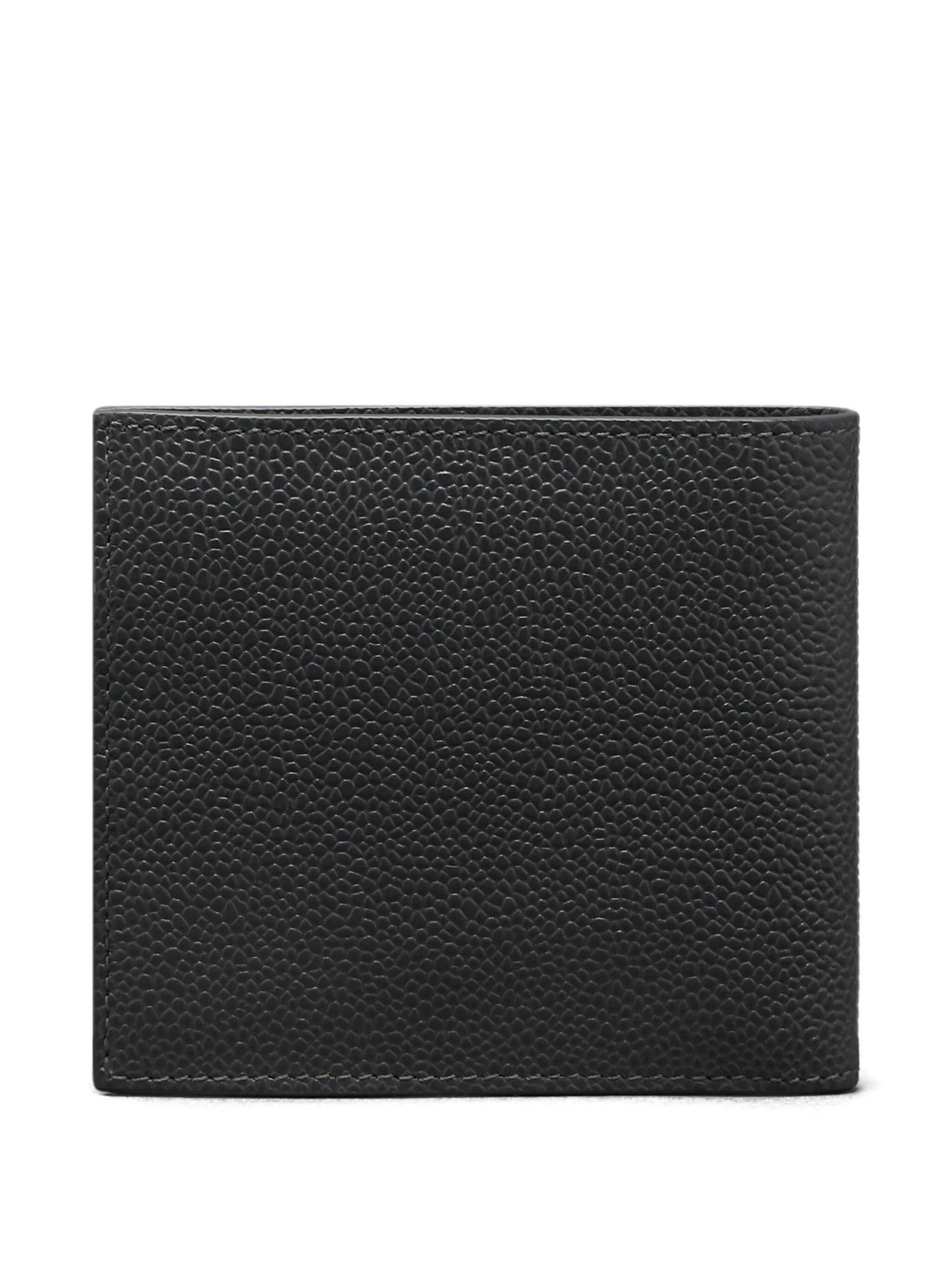grained bi-fold wallet