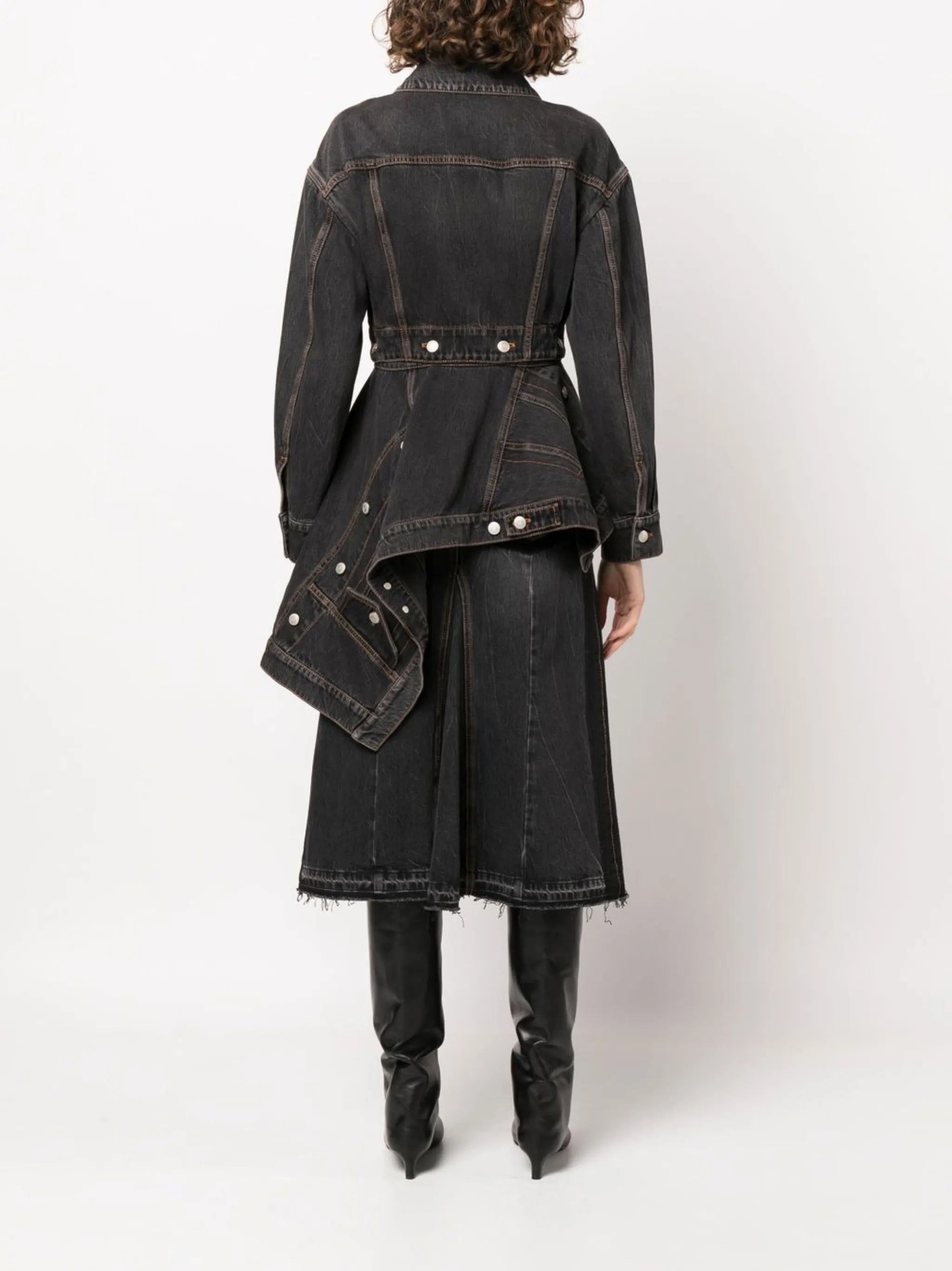 asymmetric denim jacket