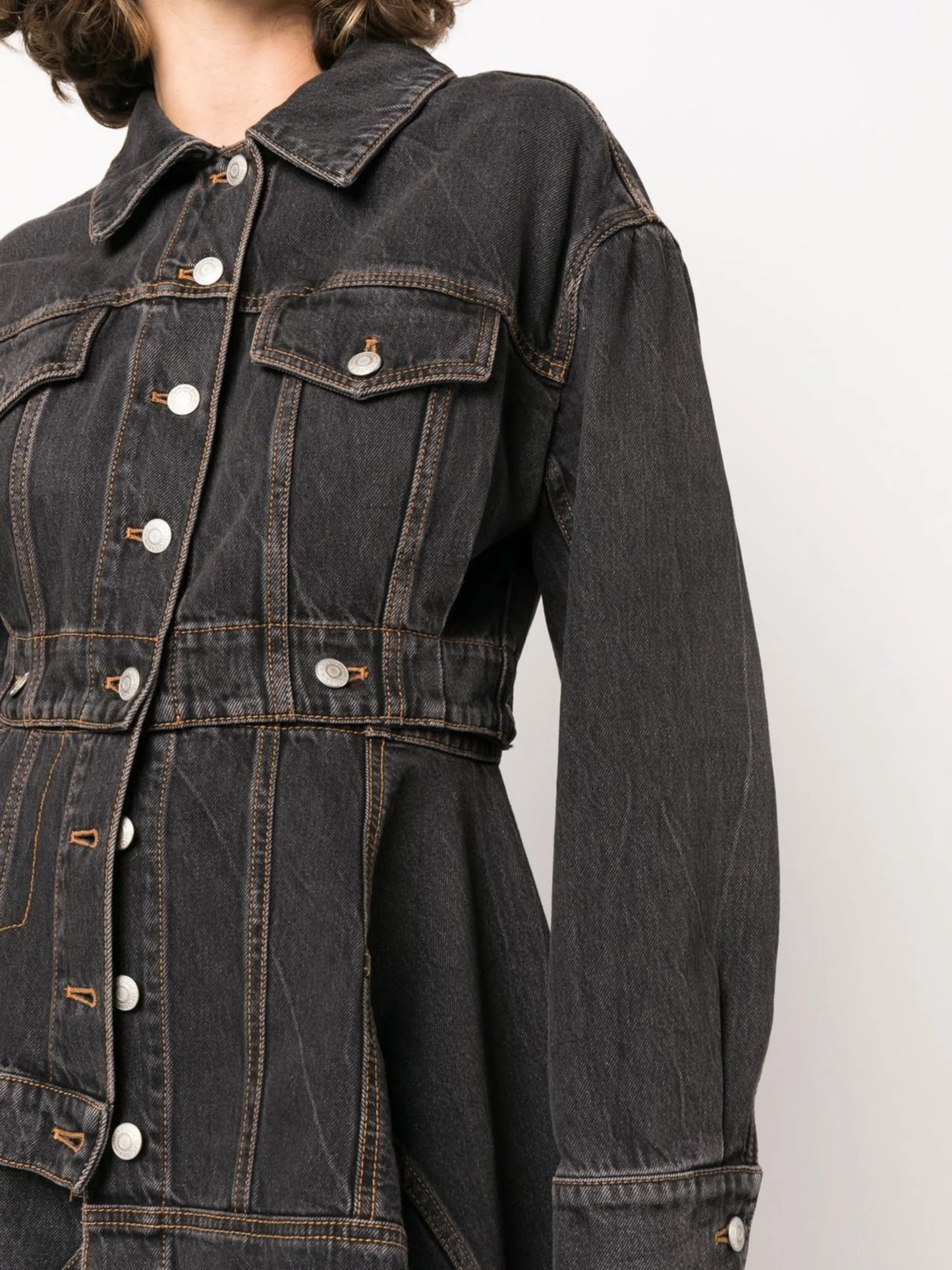 asymmetric denim jacket