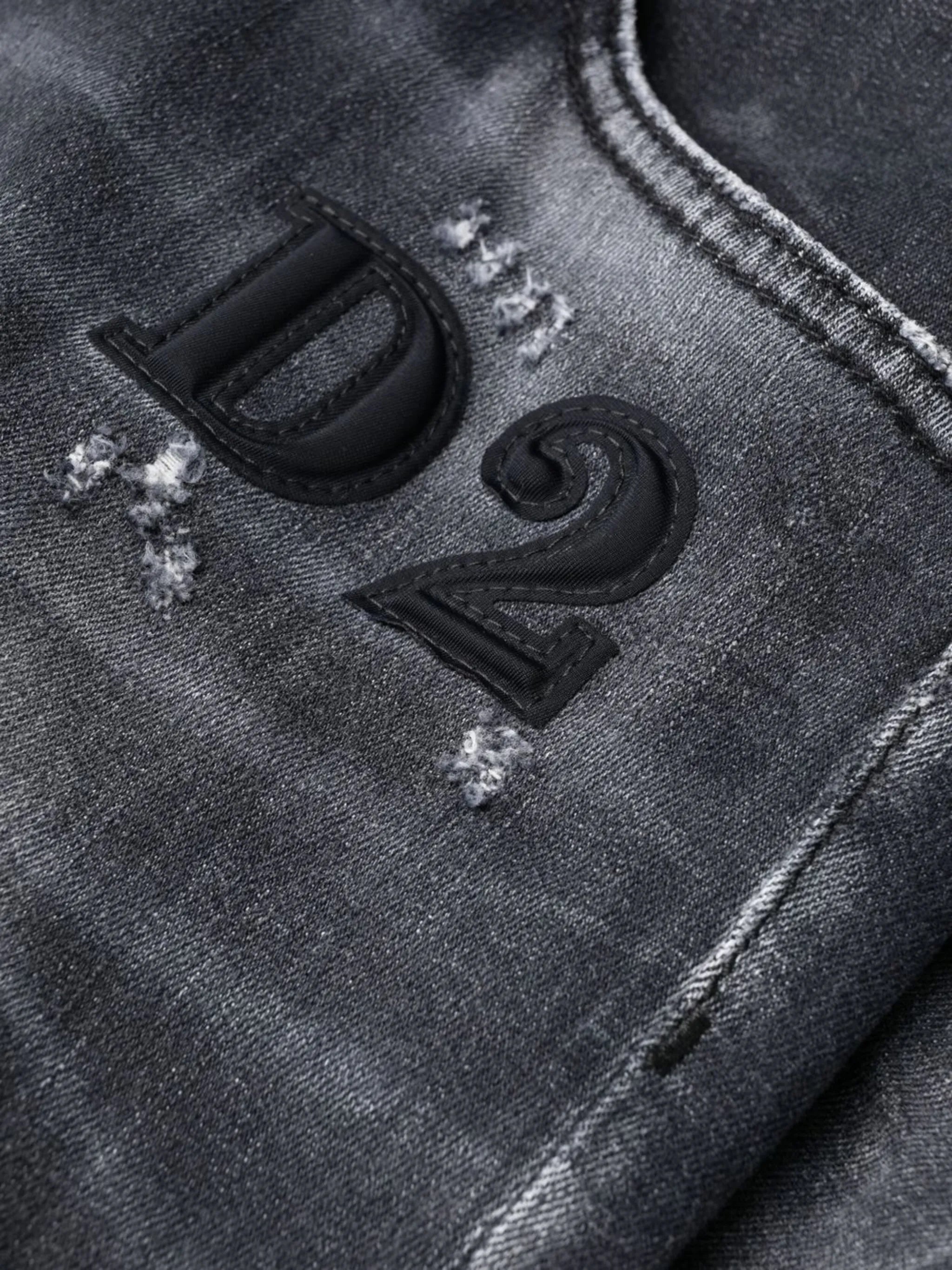 faded skinny-fit jeans