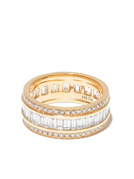 18kt yellow gold diamond eternity ring