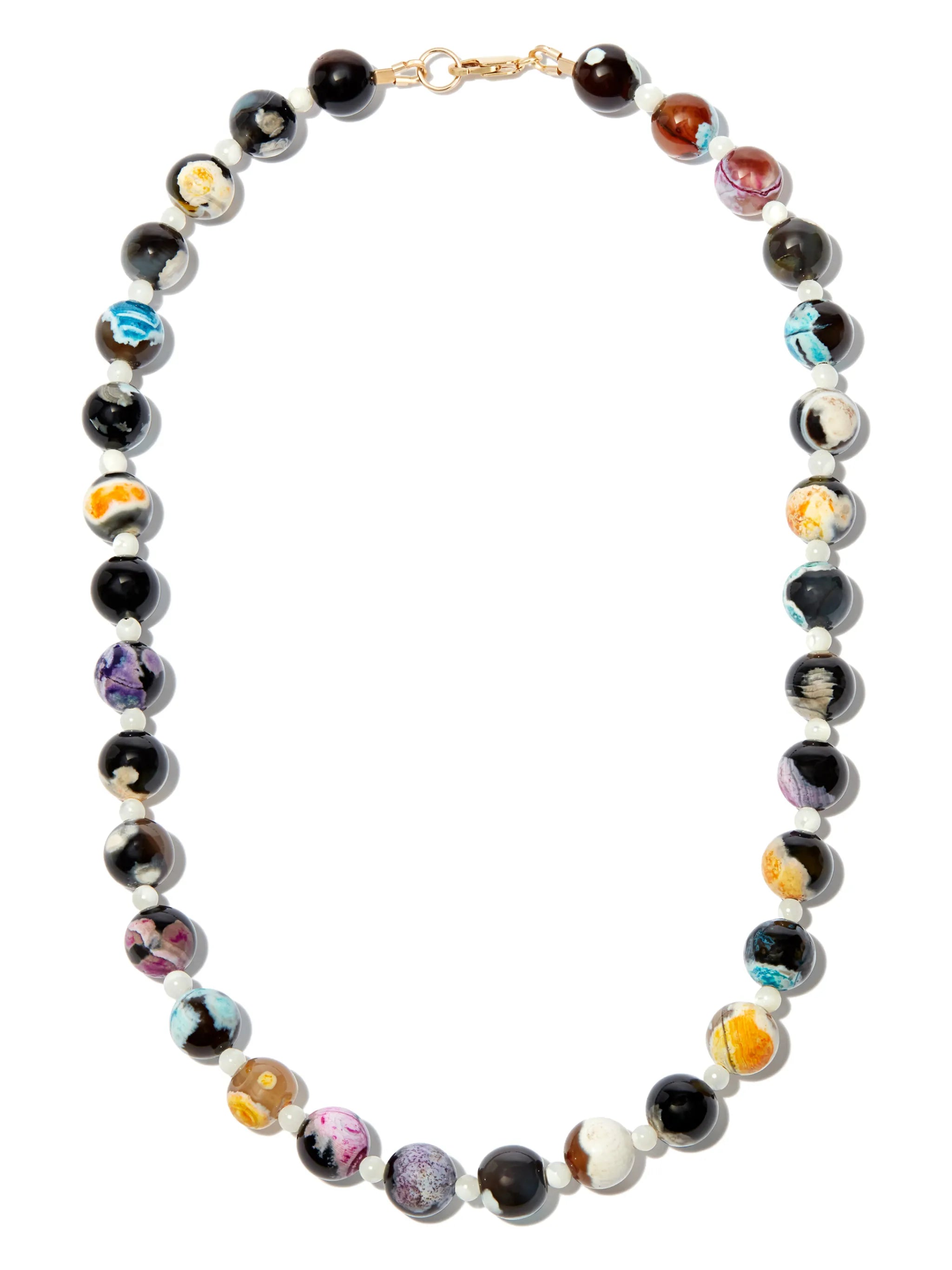rainbow bead necklace