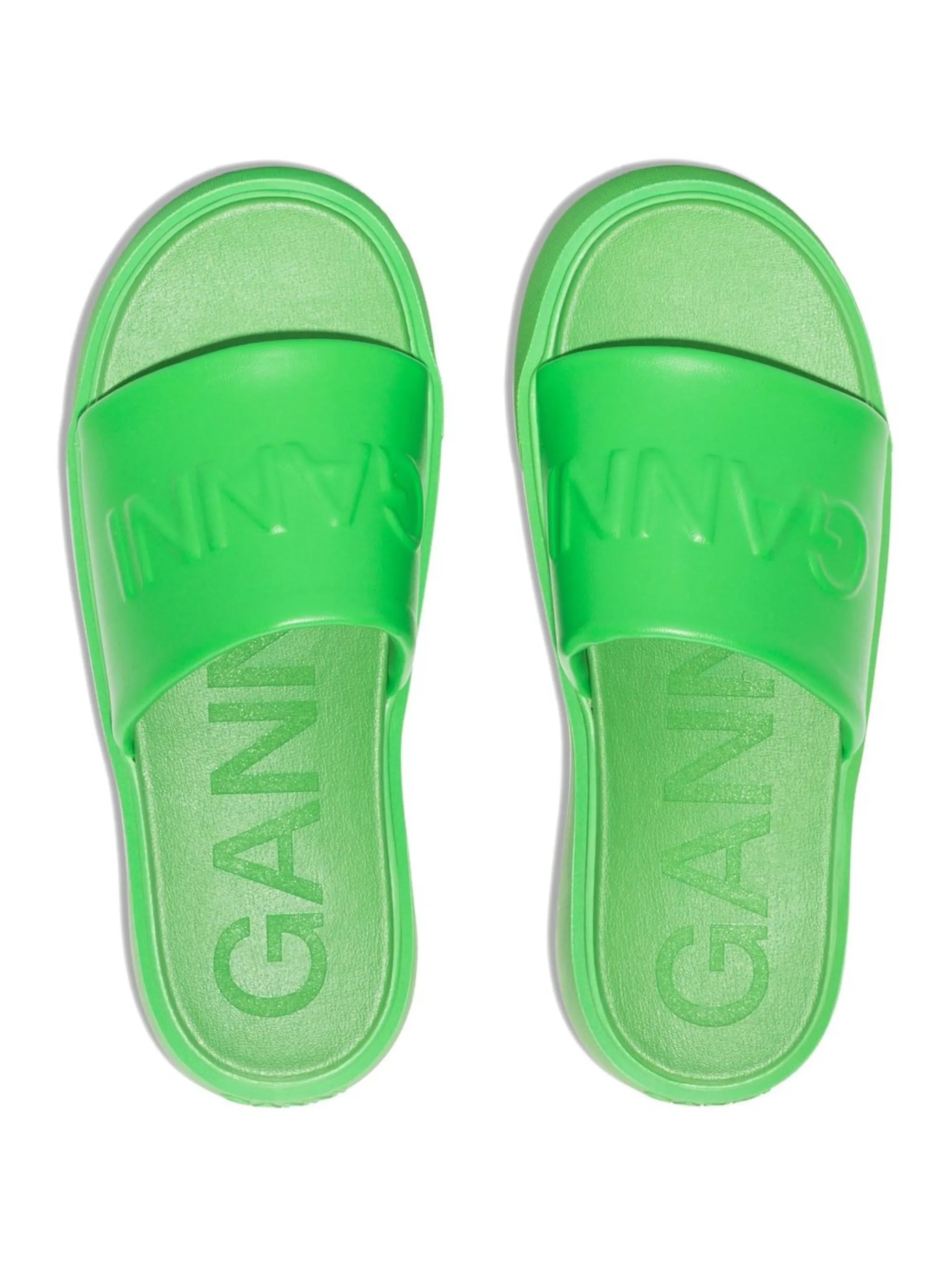logo-embossed slide sandals