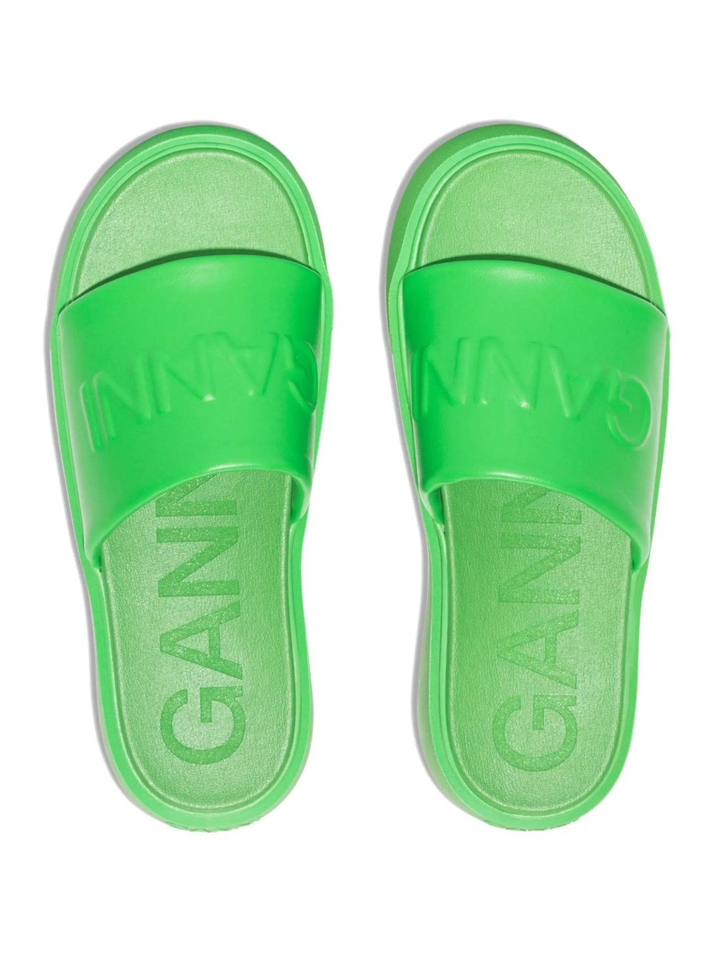 logo-embossed slide sandals