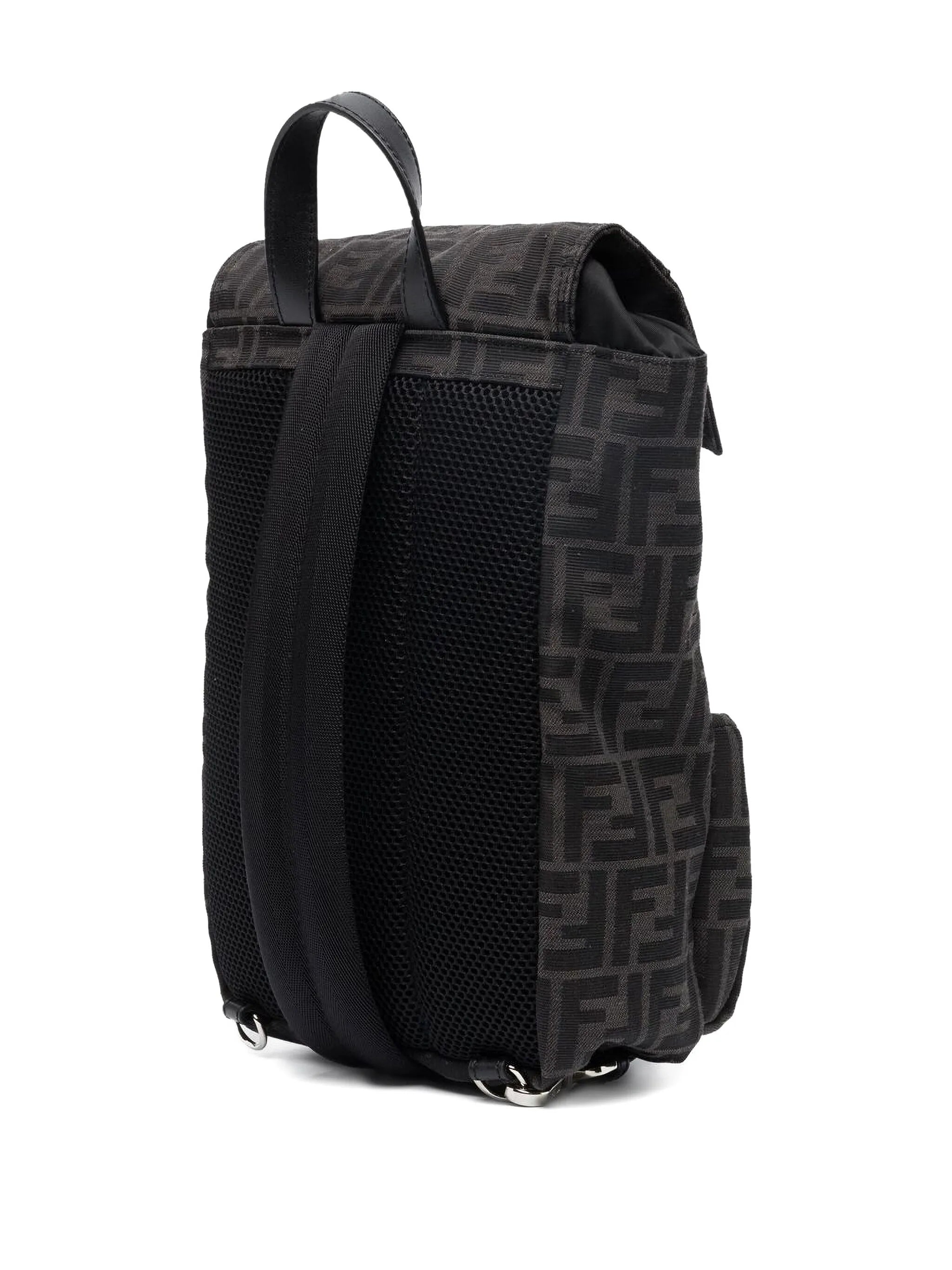 monogram logo-print backpack