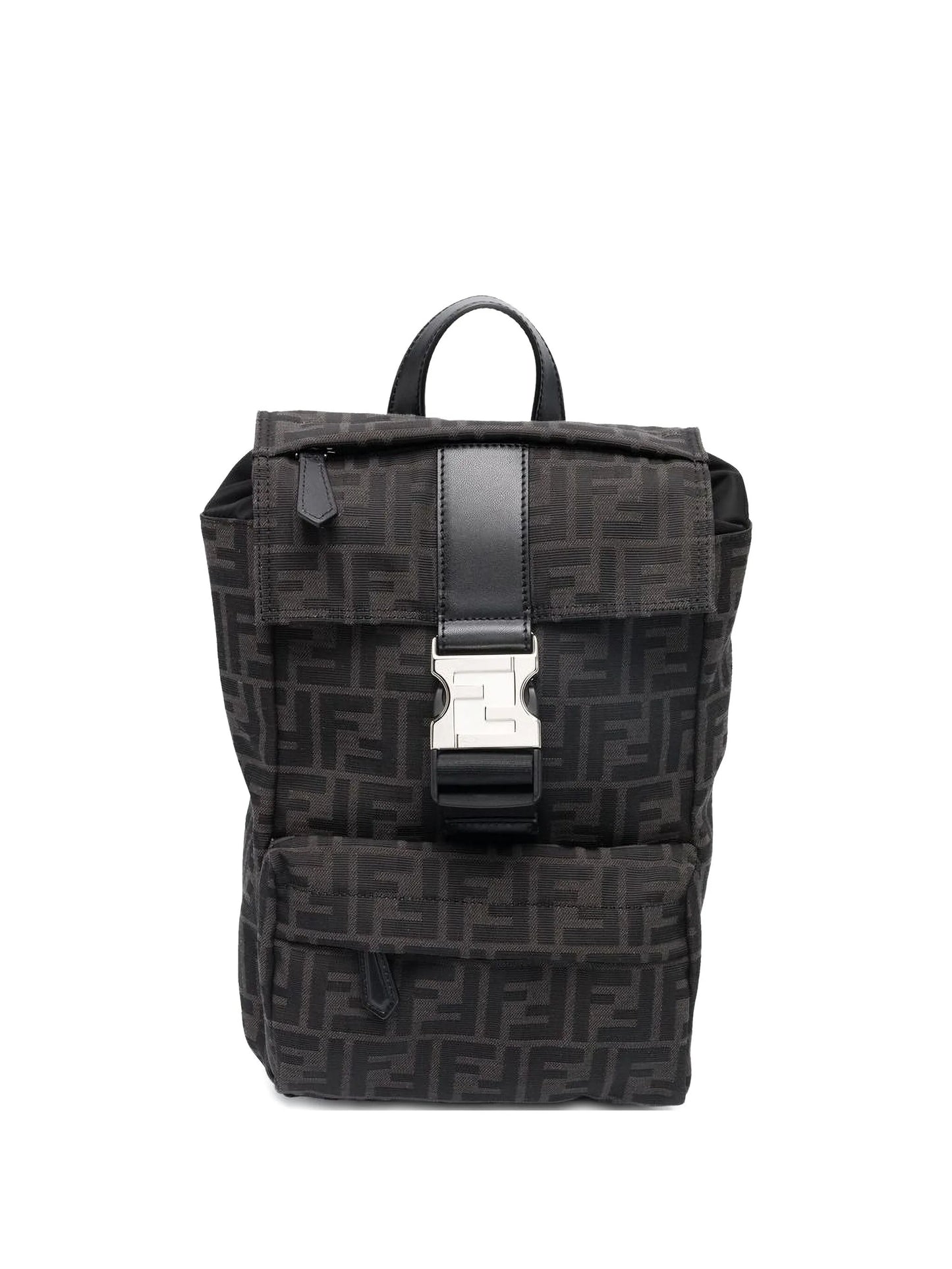 monogram logo-print backpack
