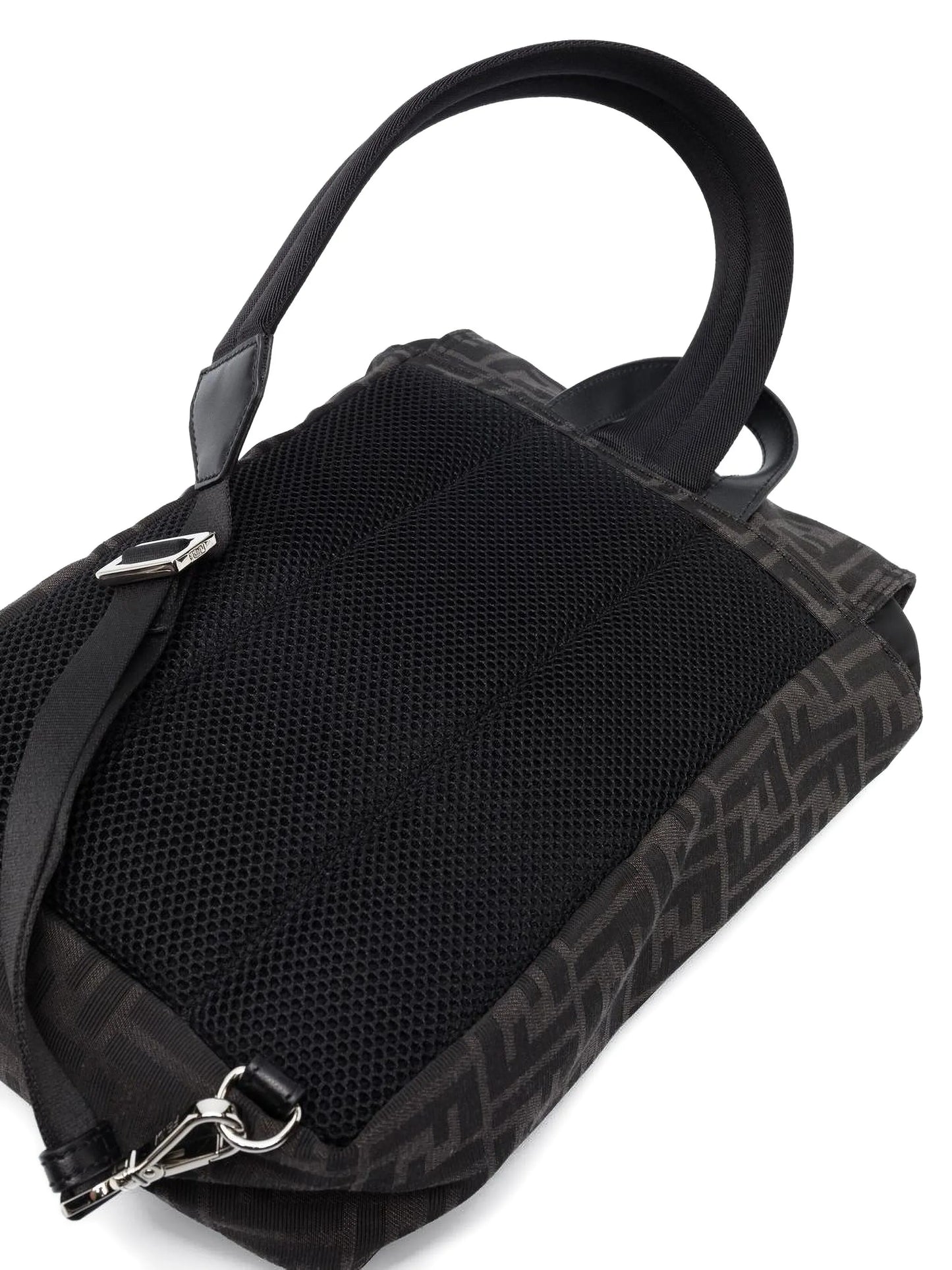 monogram logo-print backpack