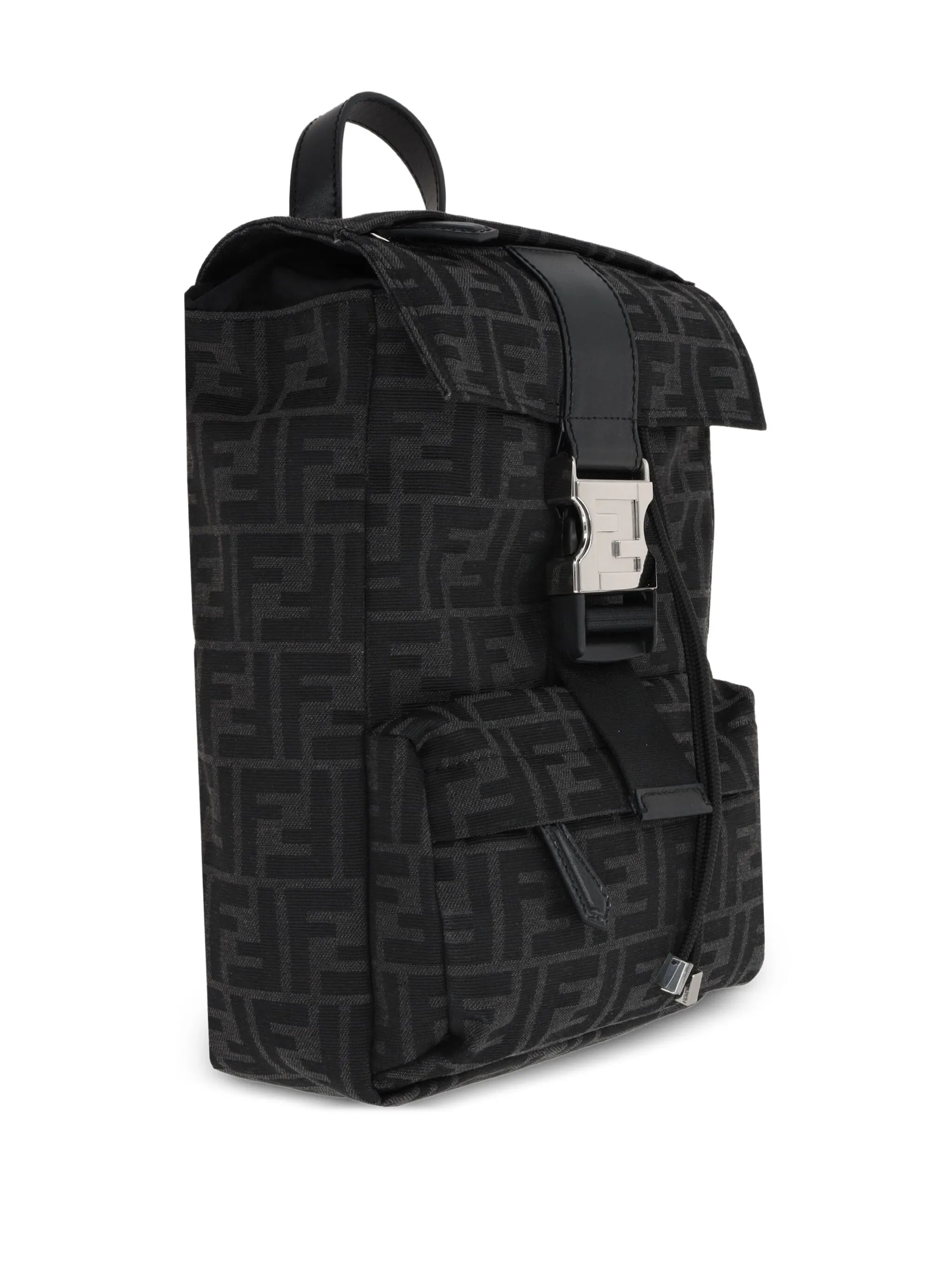 monogram logo-print backpack
