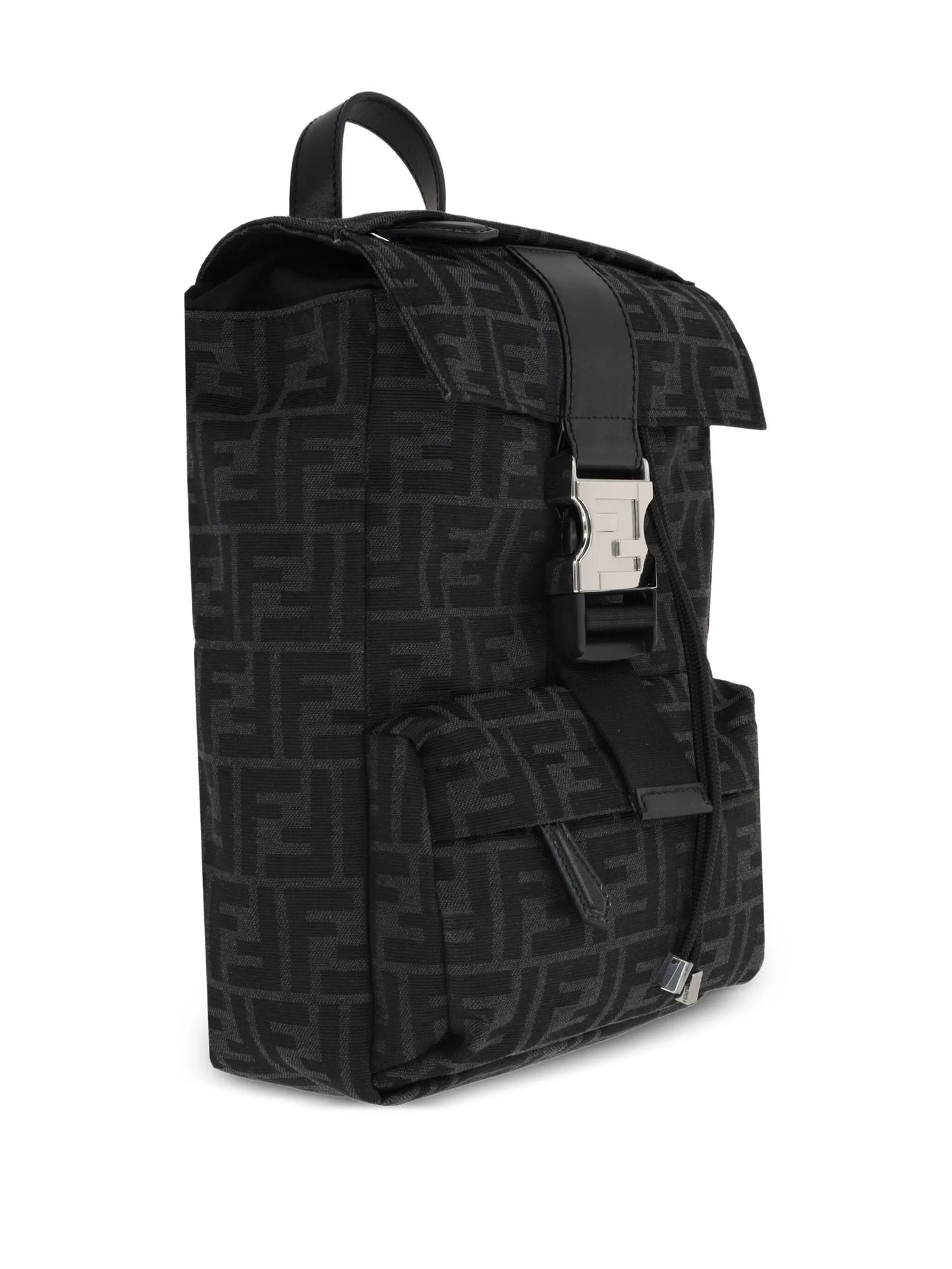 monogram logo-print backpack