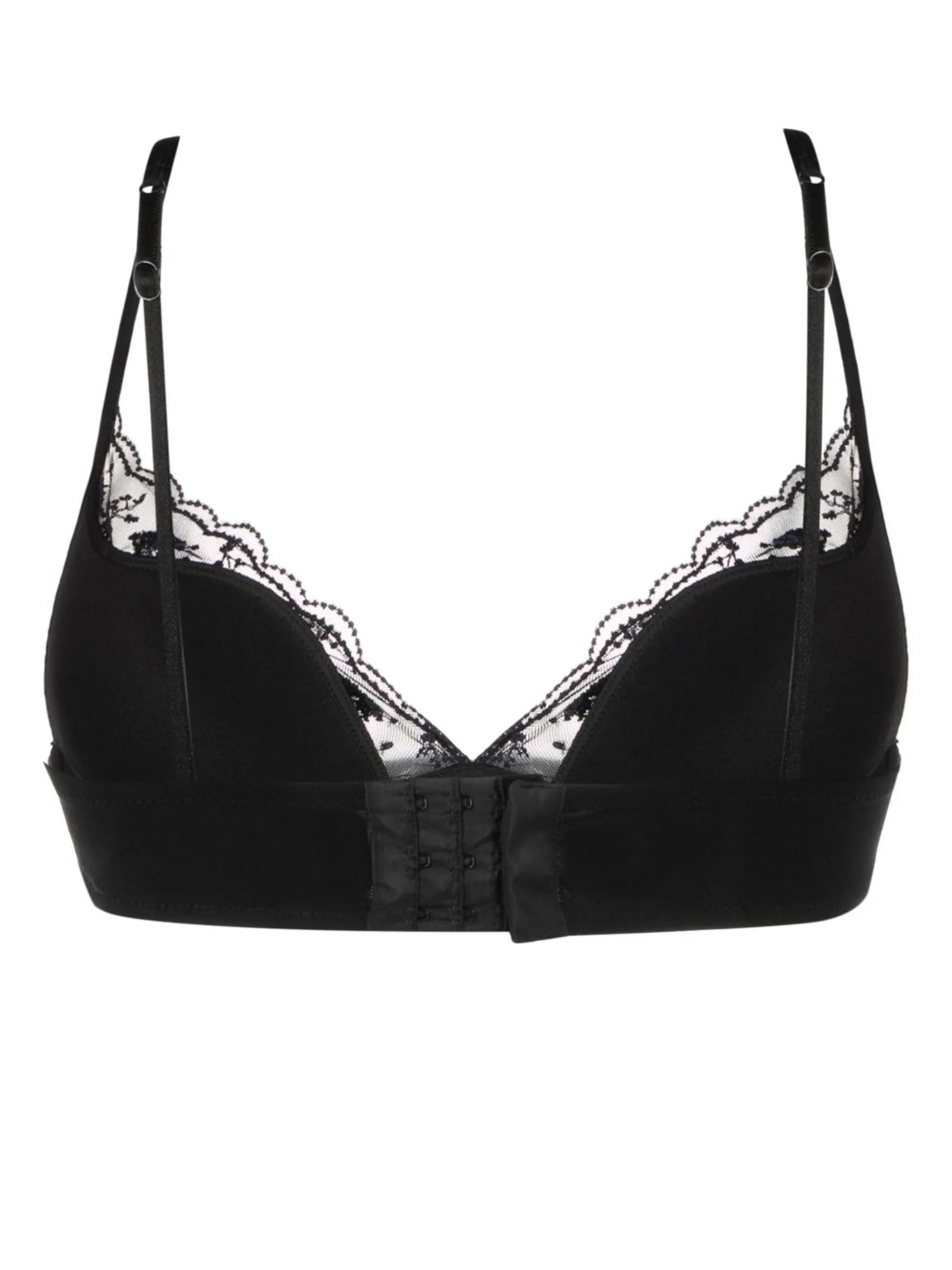 Midnight Botanica wireless tulle bralette