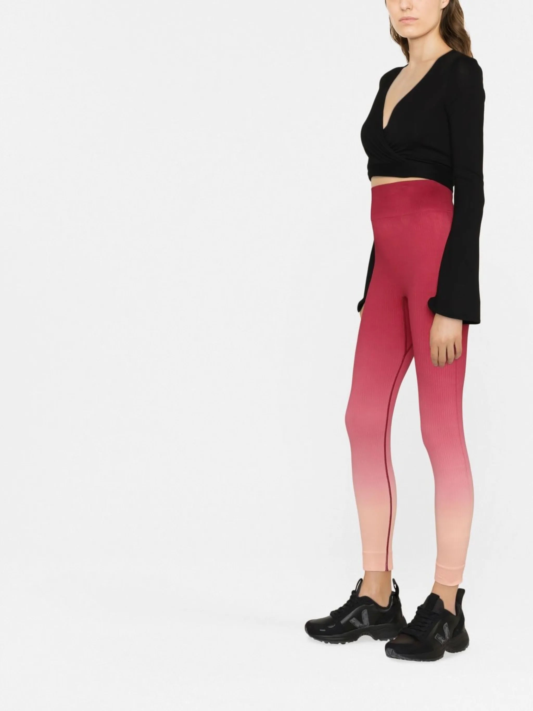 seamless gradient-effect leggings