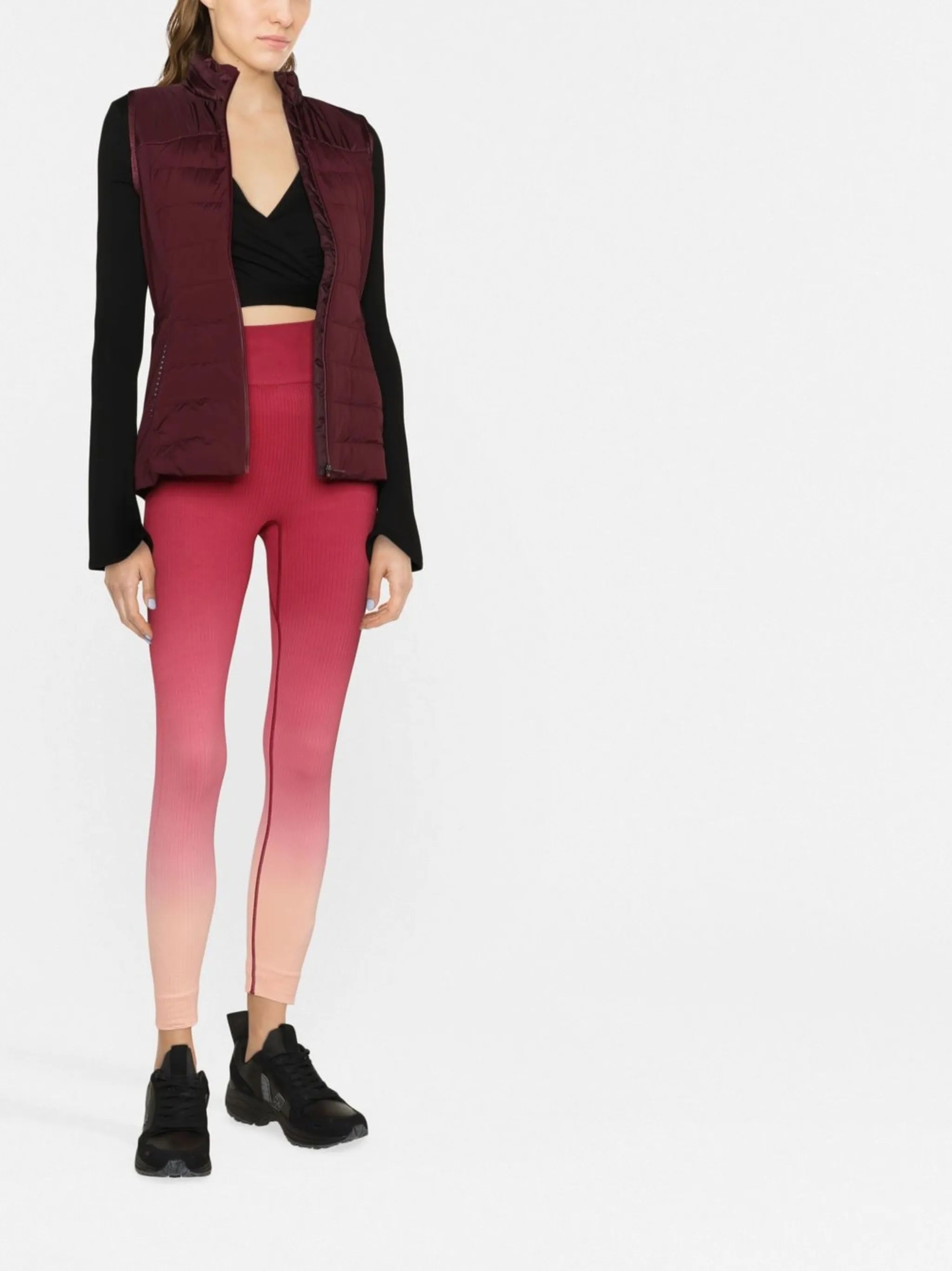 seamless gradient-effect leggings