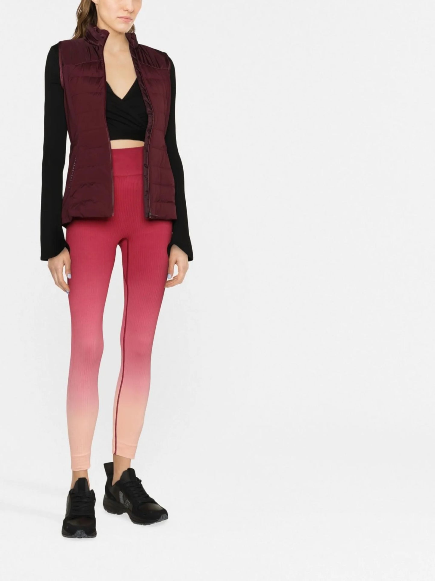 seamless gradient-effect leggings