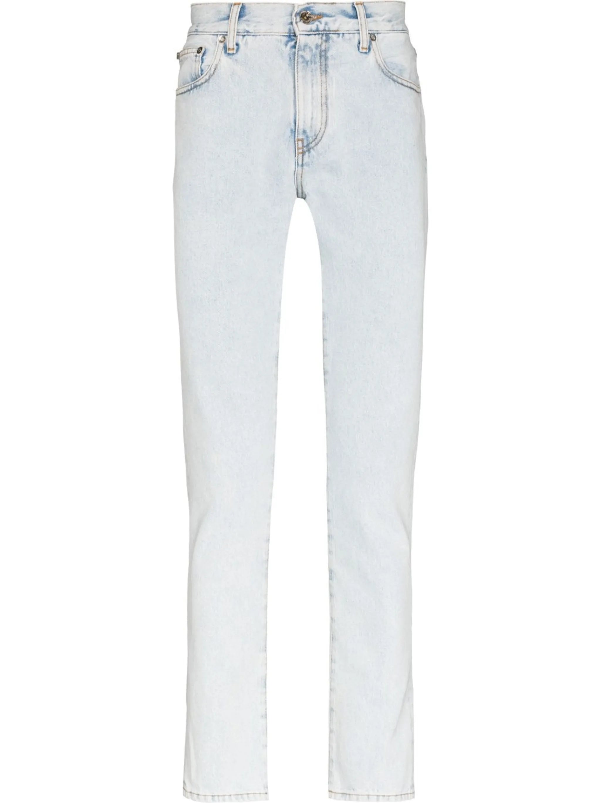 diagonal striped pocket skinny jeans