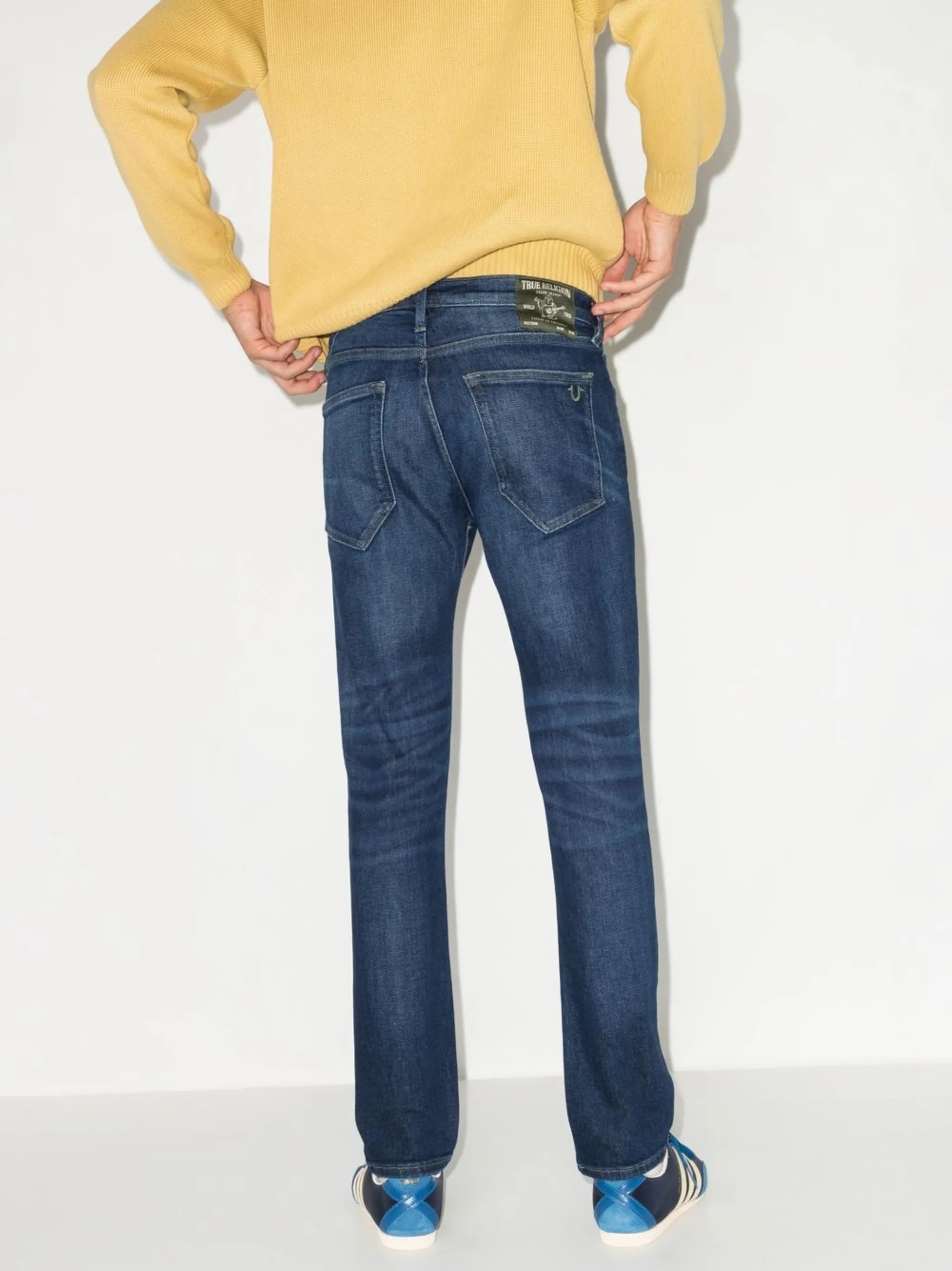 mid-rise slim-fit jeans