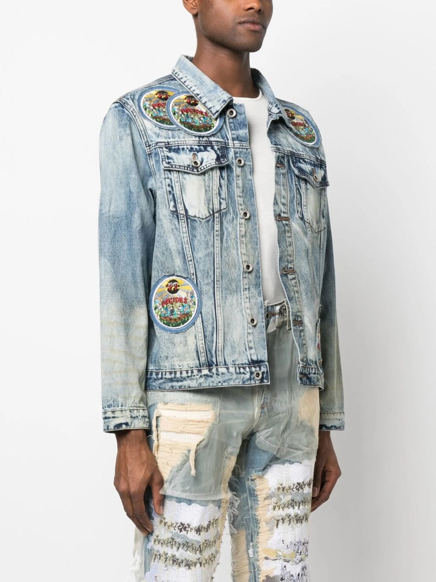 patch-detail denim jacket