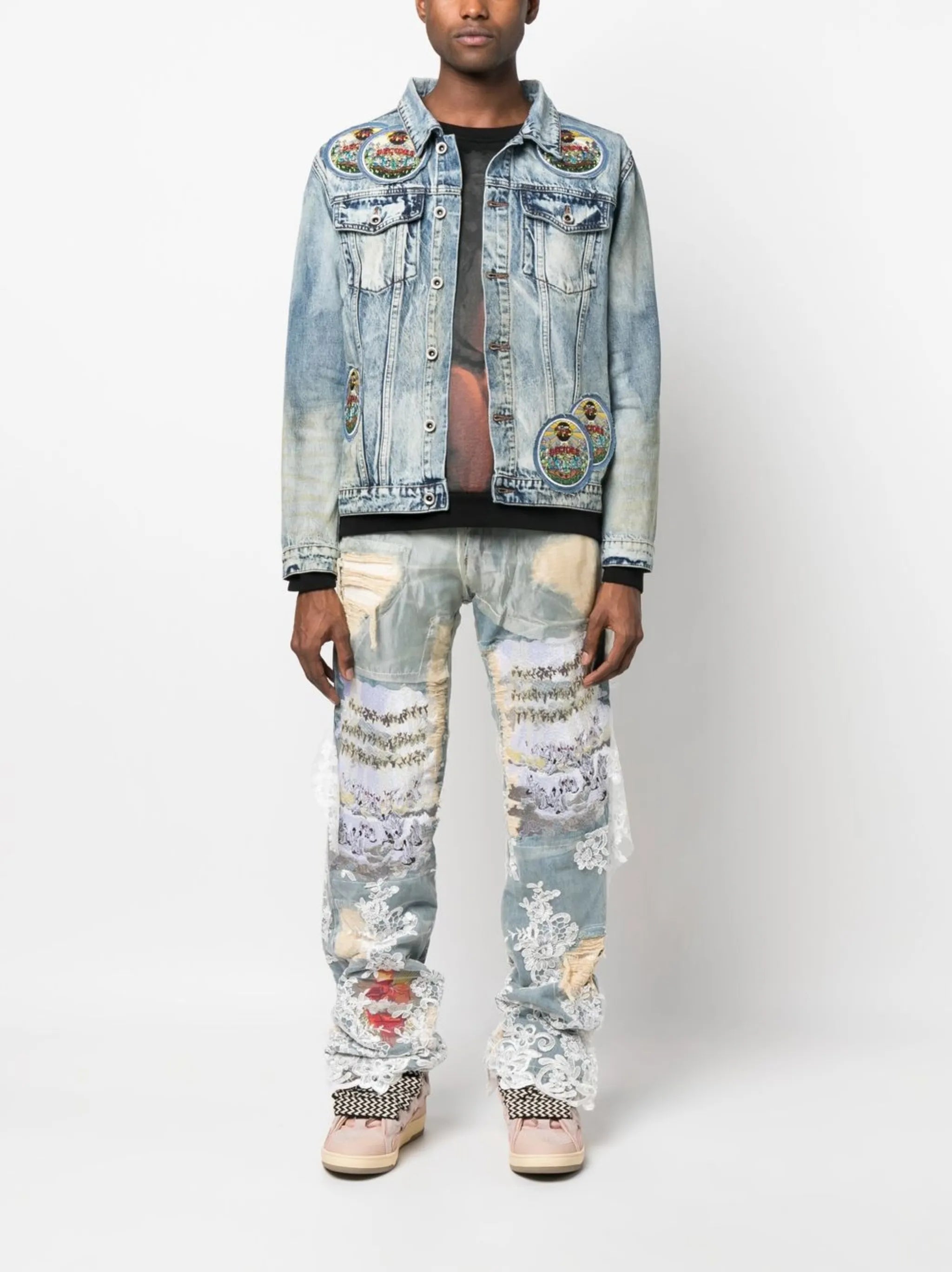 patch-detail denim jacket