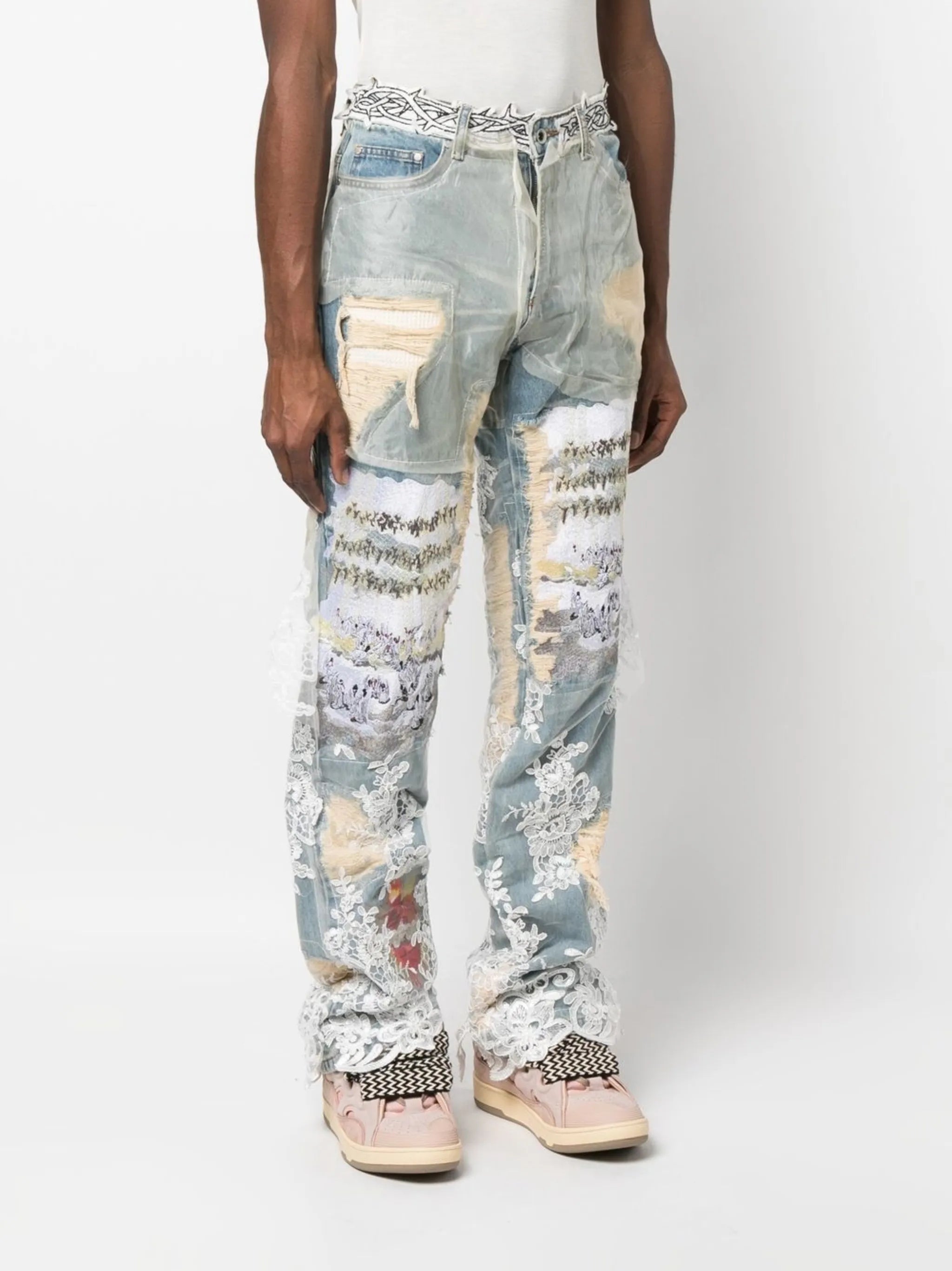 Sacred straight-leg jeans