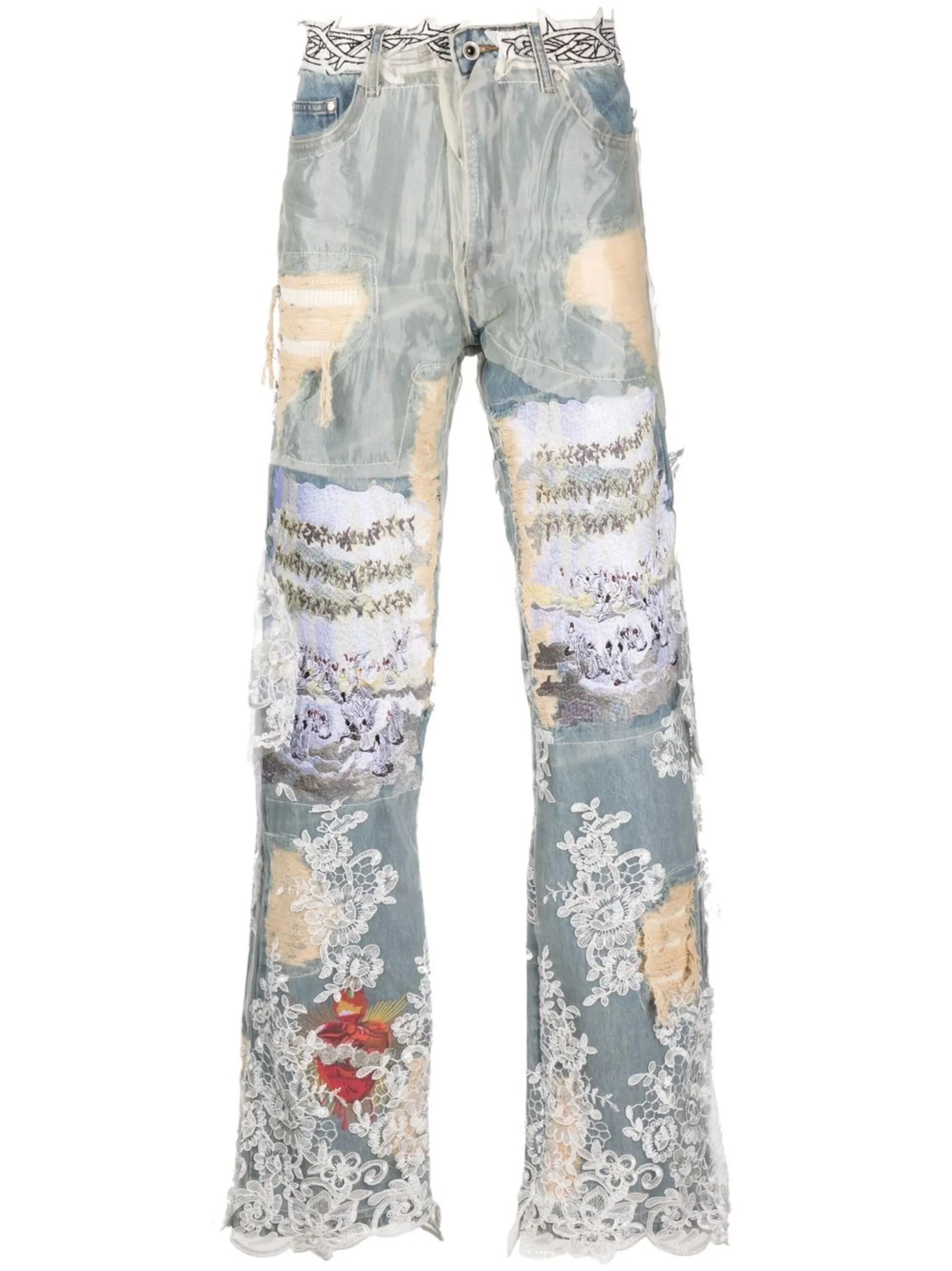 Sacred straight-leg jeans