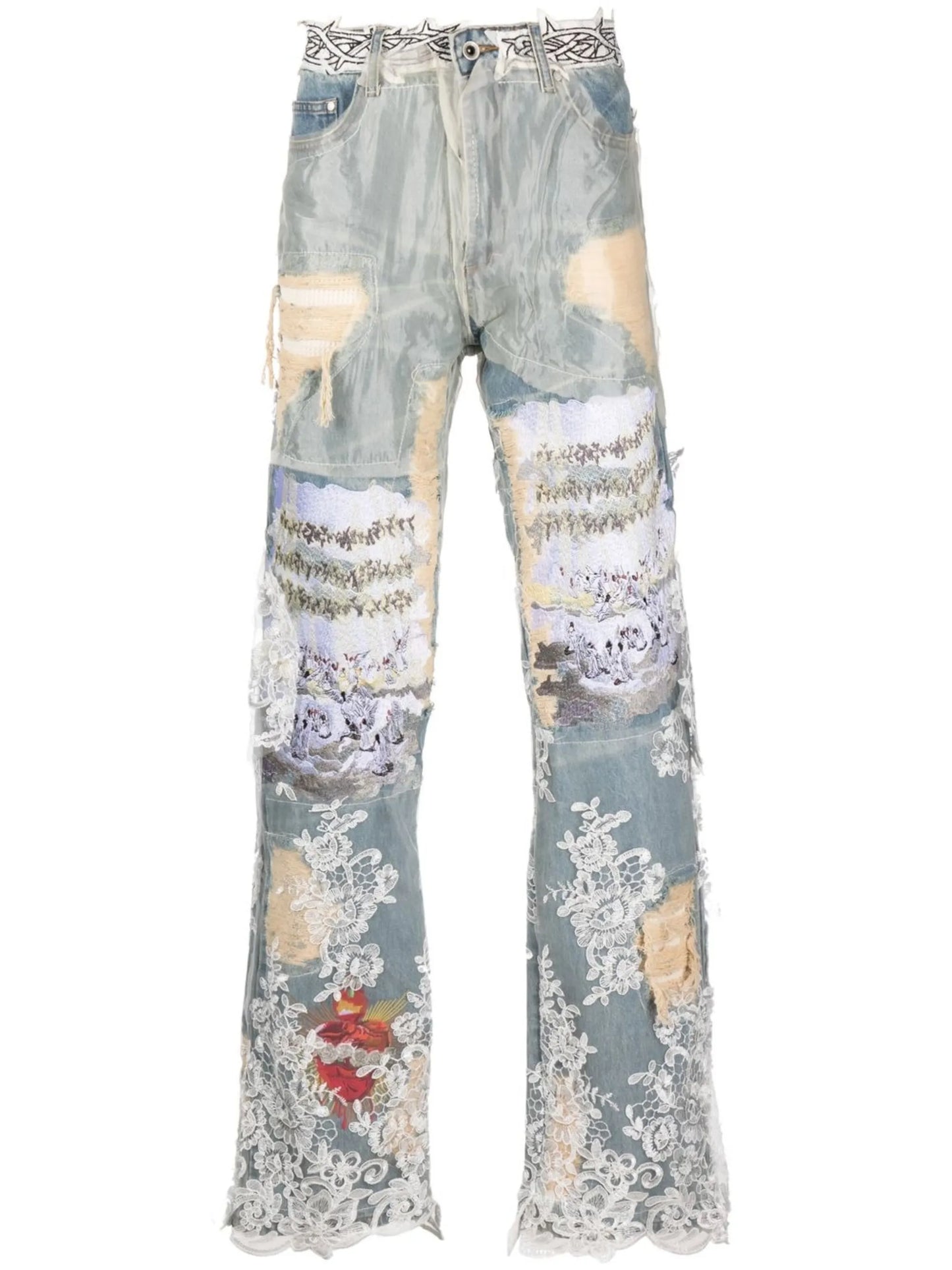 Sacred straight-leg jeans
