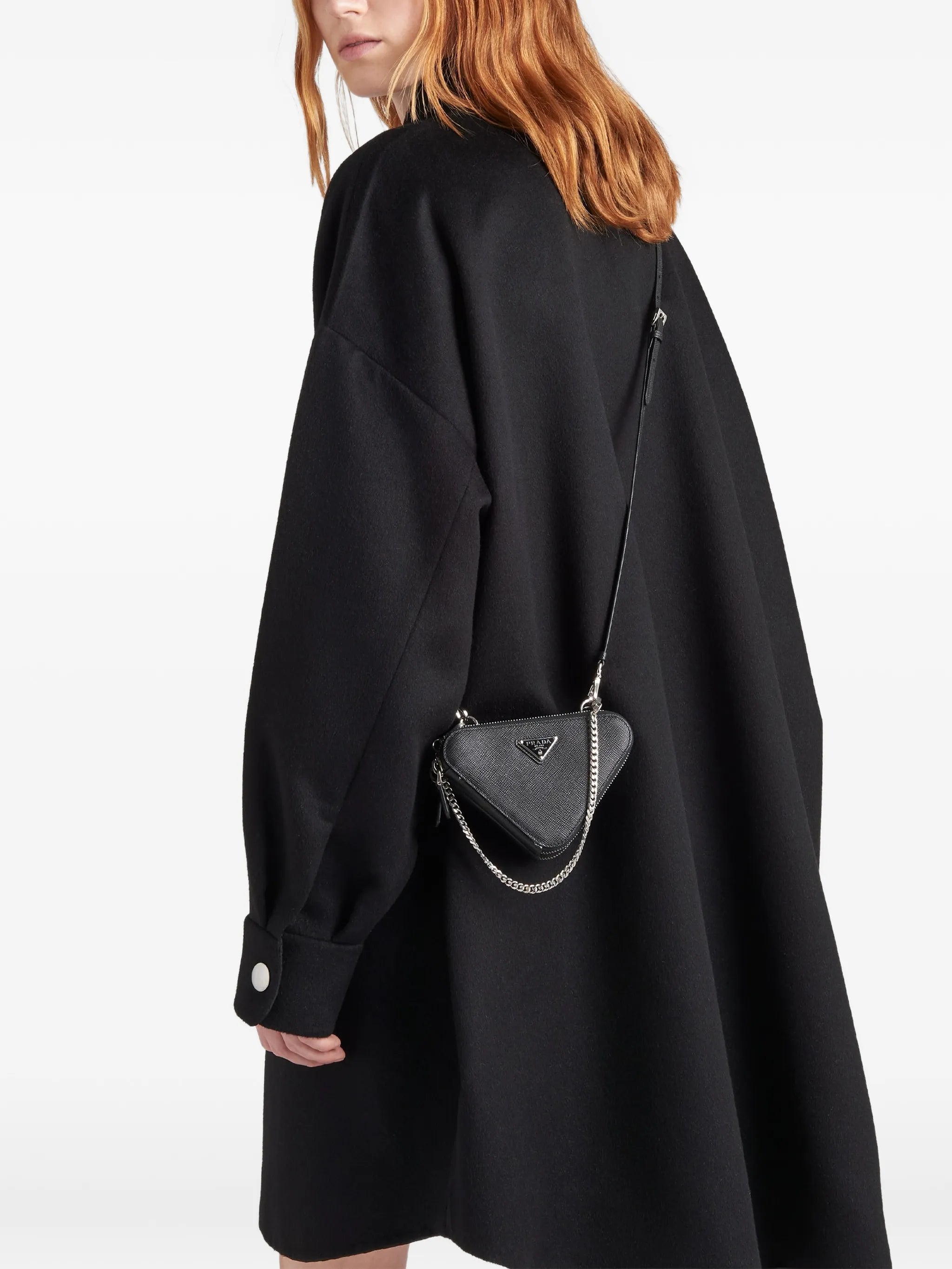 saffiano leather mini pouch