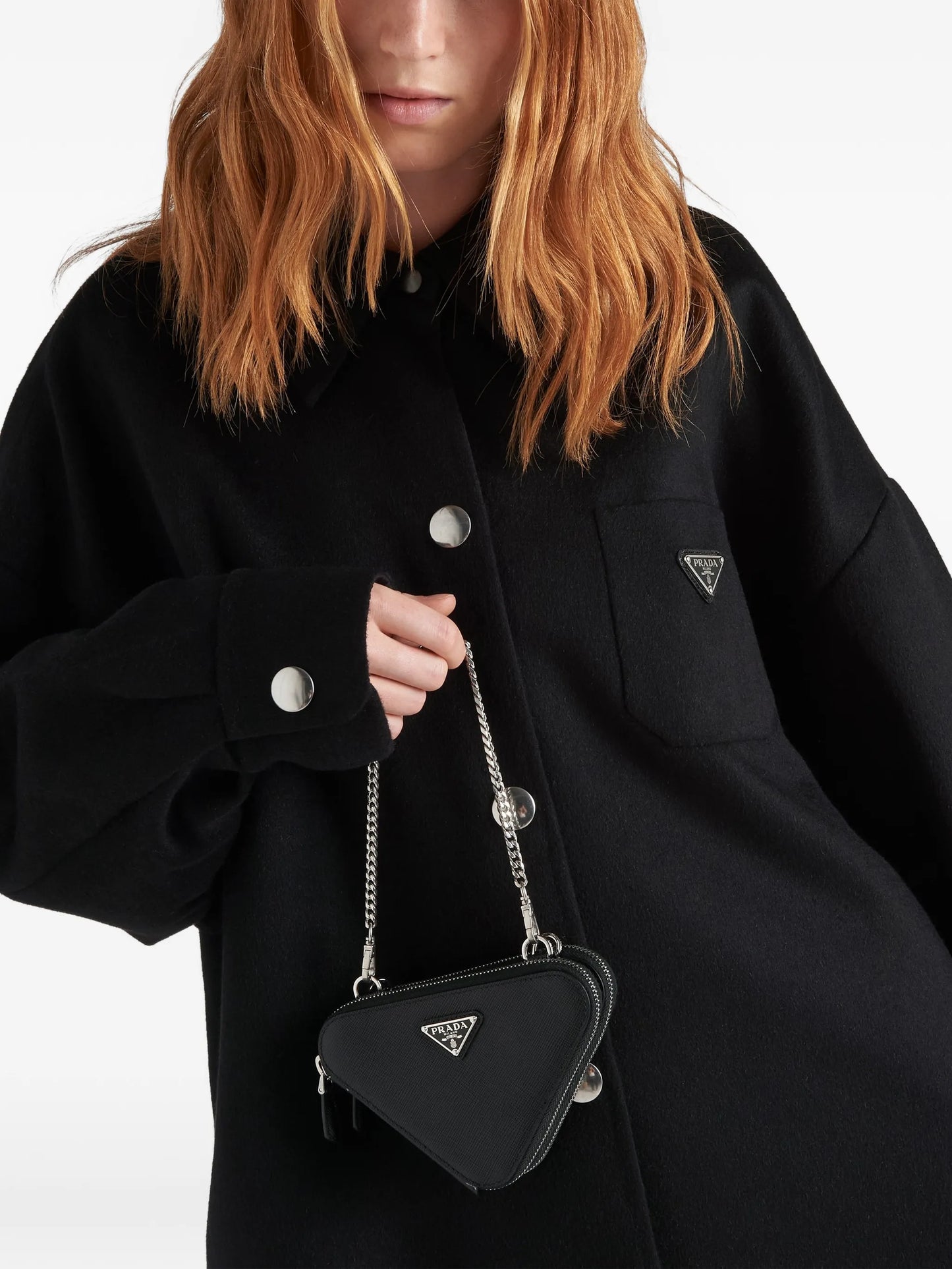 saffiano leather mini pouch