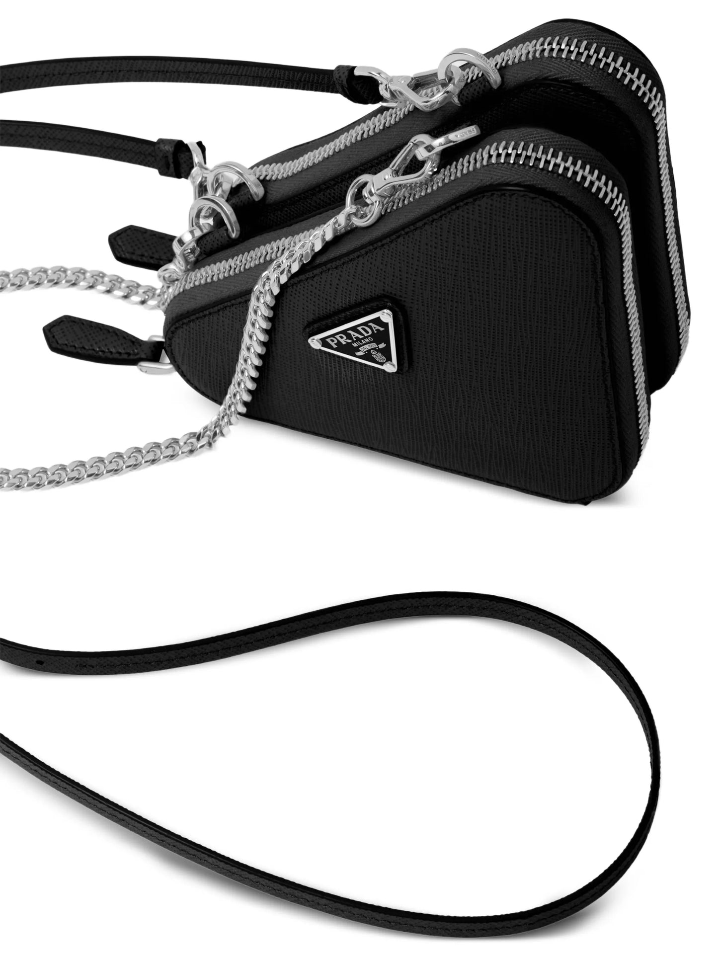 saffiano leather mini pouch