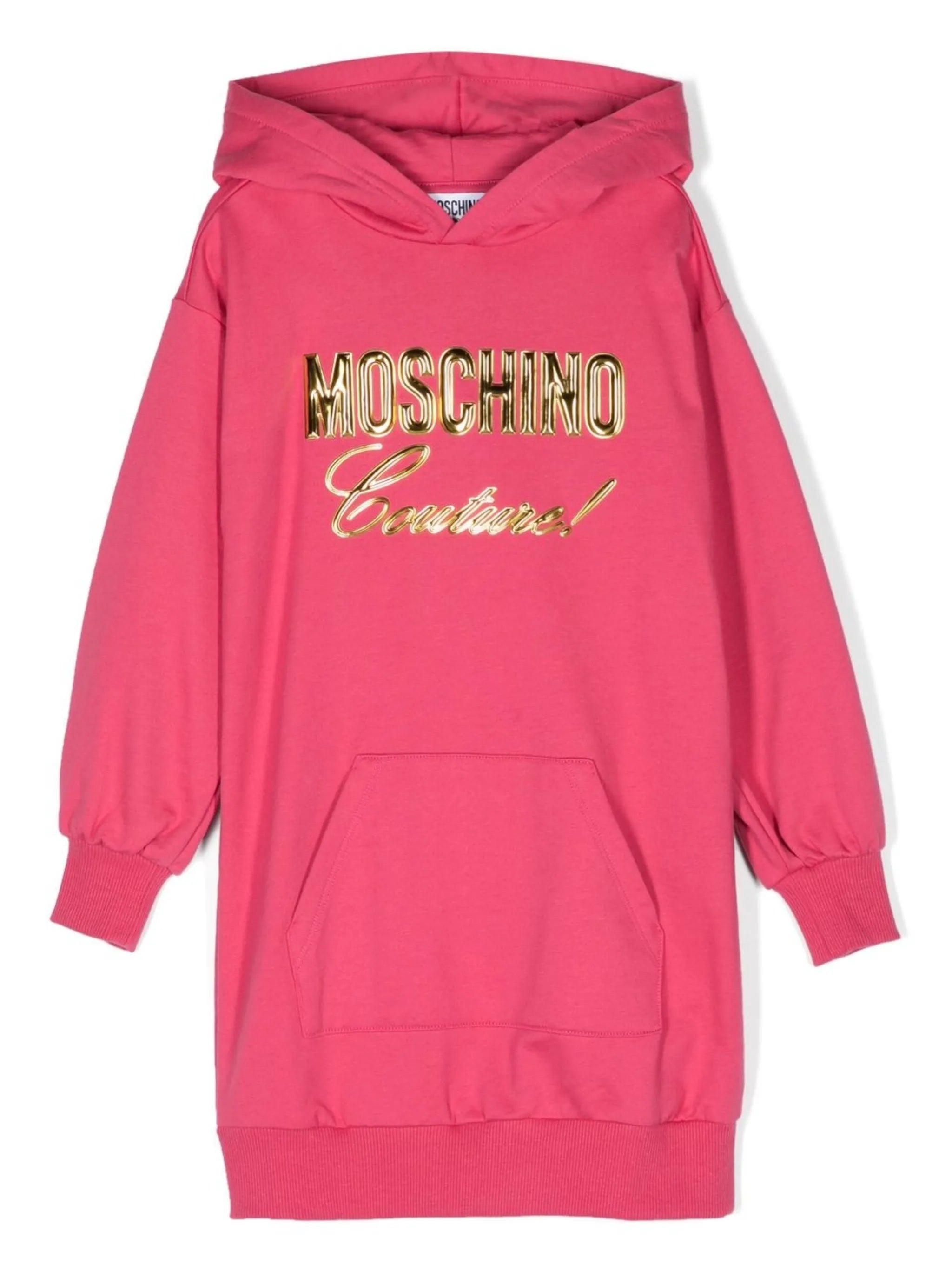 logo-patch sweatshirt dress