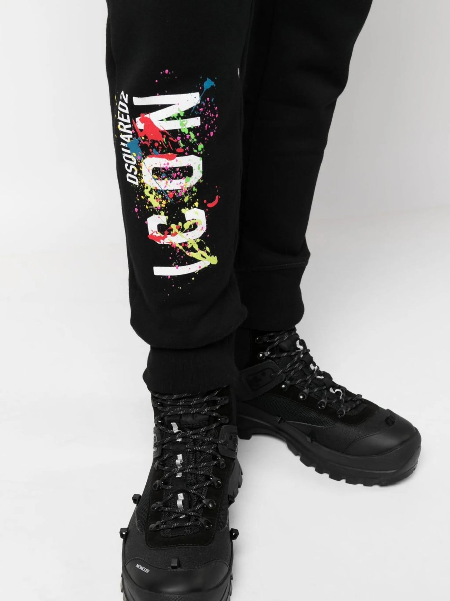 logo-print track pants