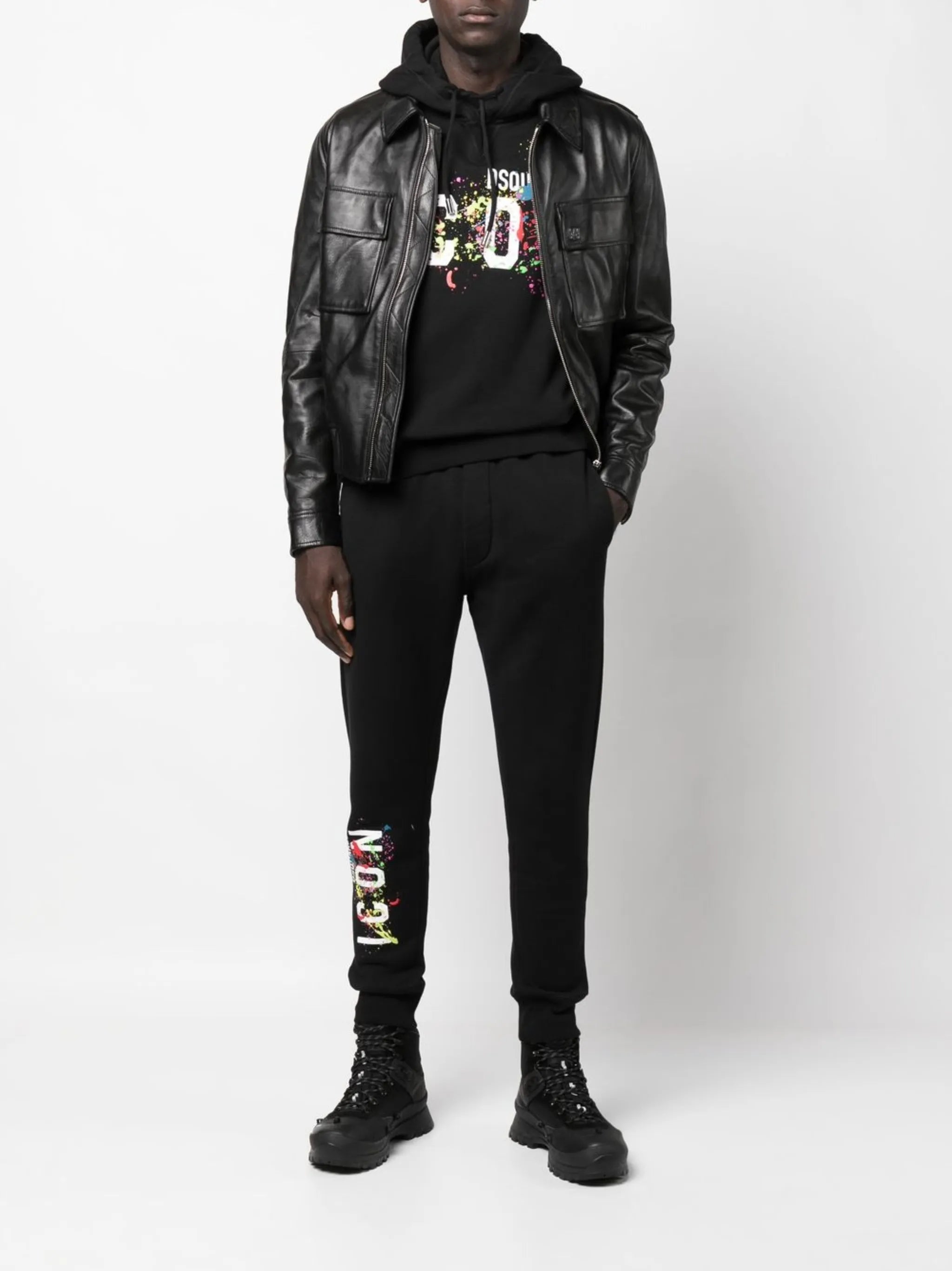 logo-print track pants