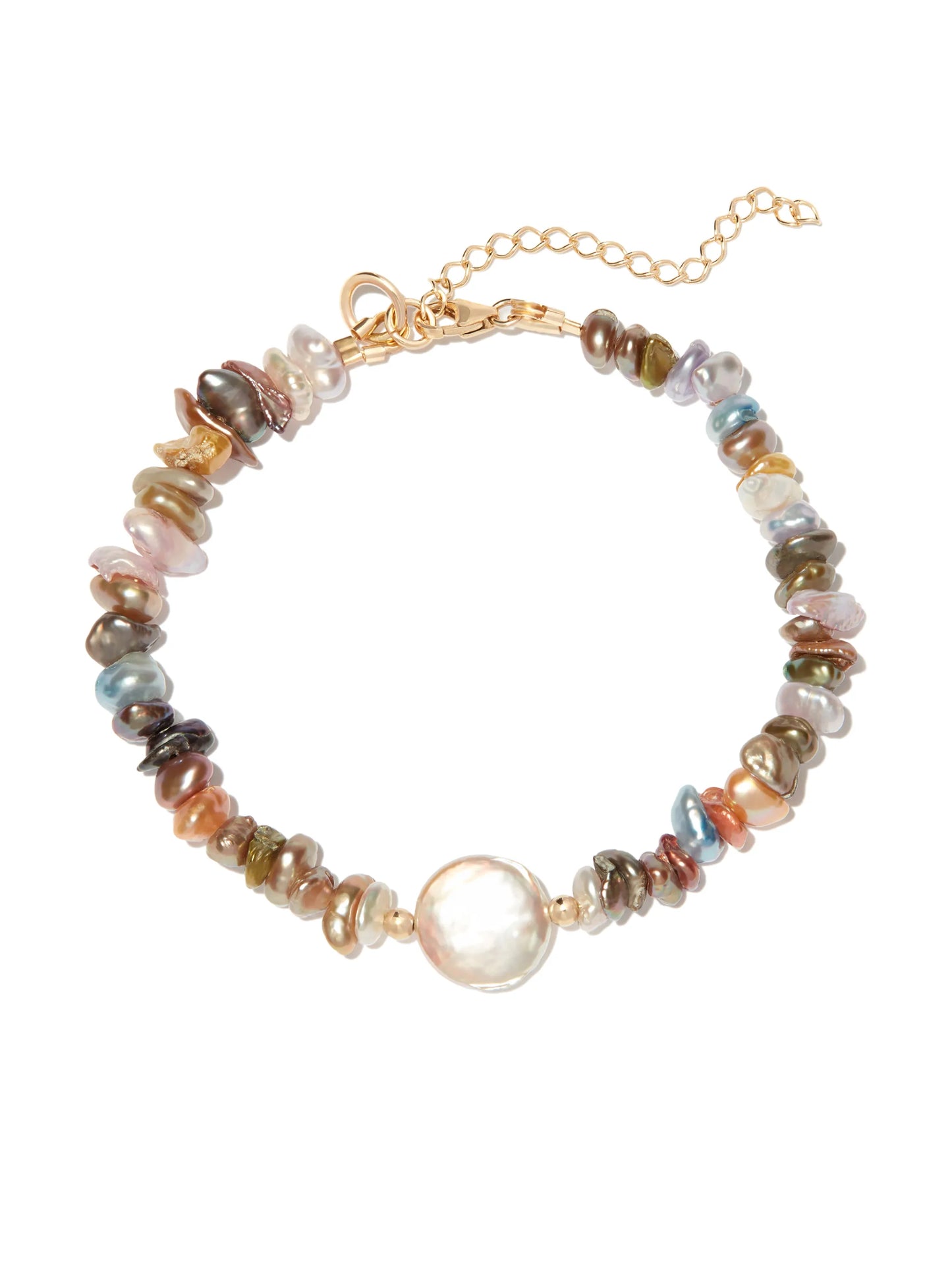 rainbow pearl beaded bracelet