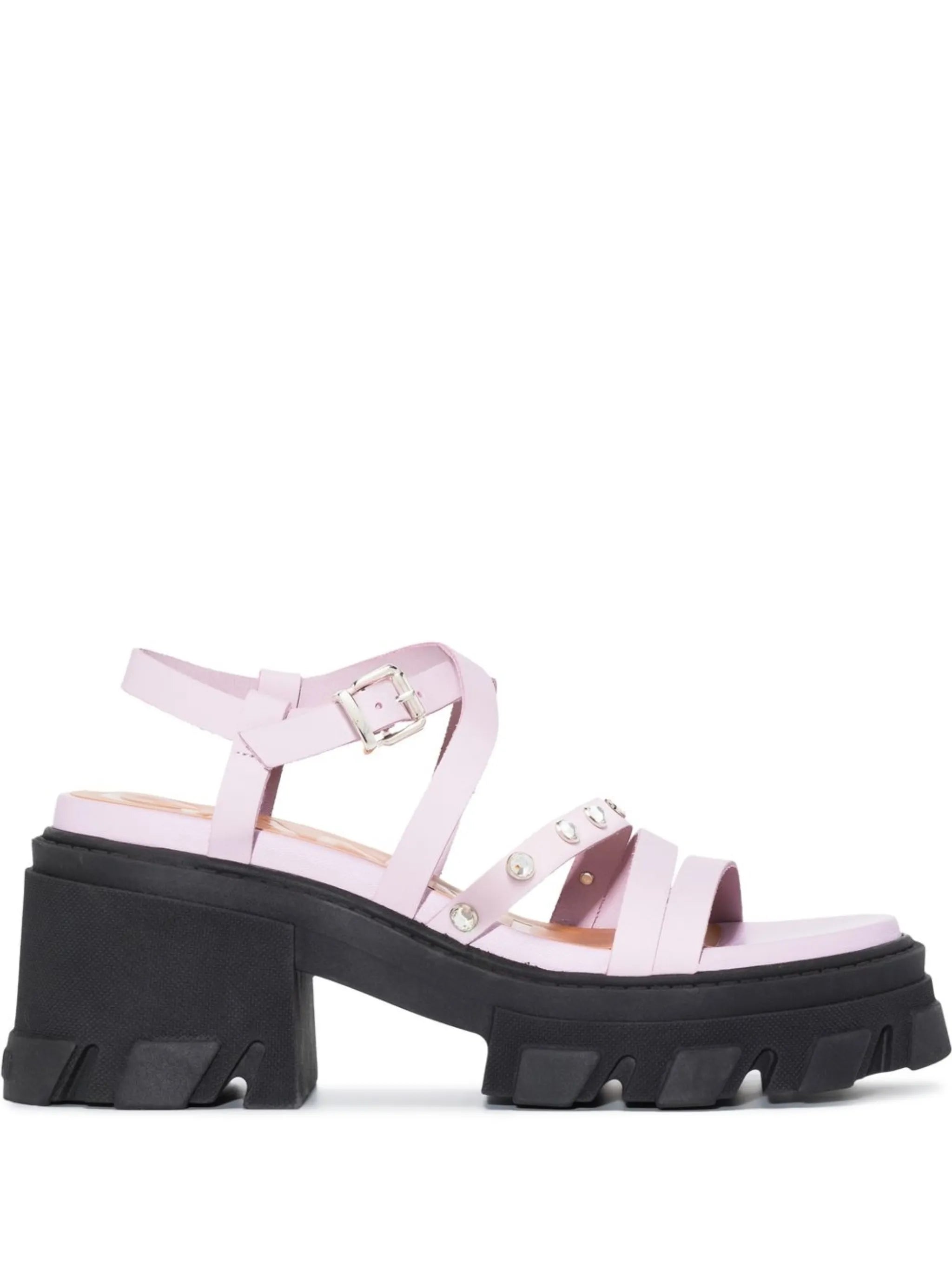 strap-detail ridged-sole sandals