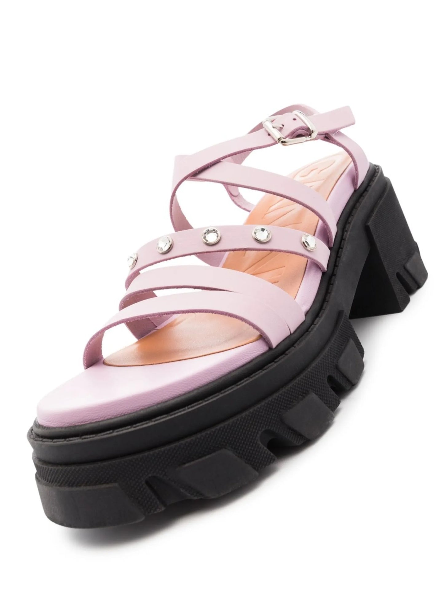 strap-detail ridged-sole sandals