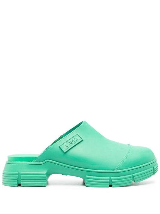City slip-on mules