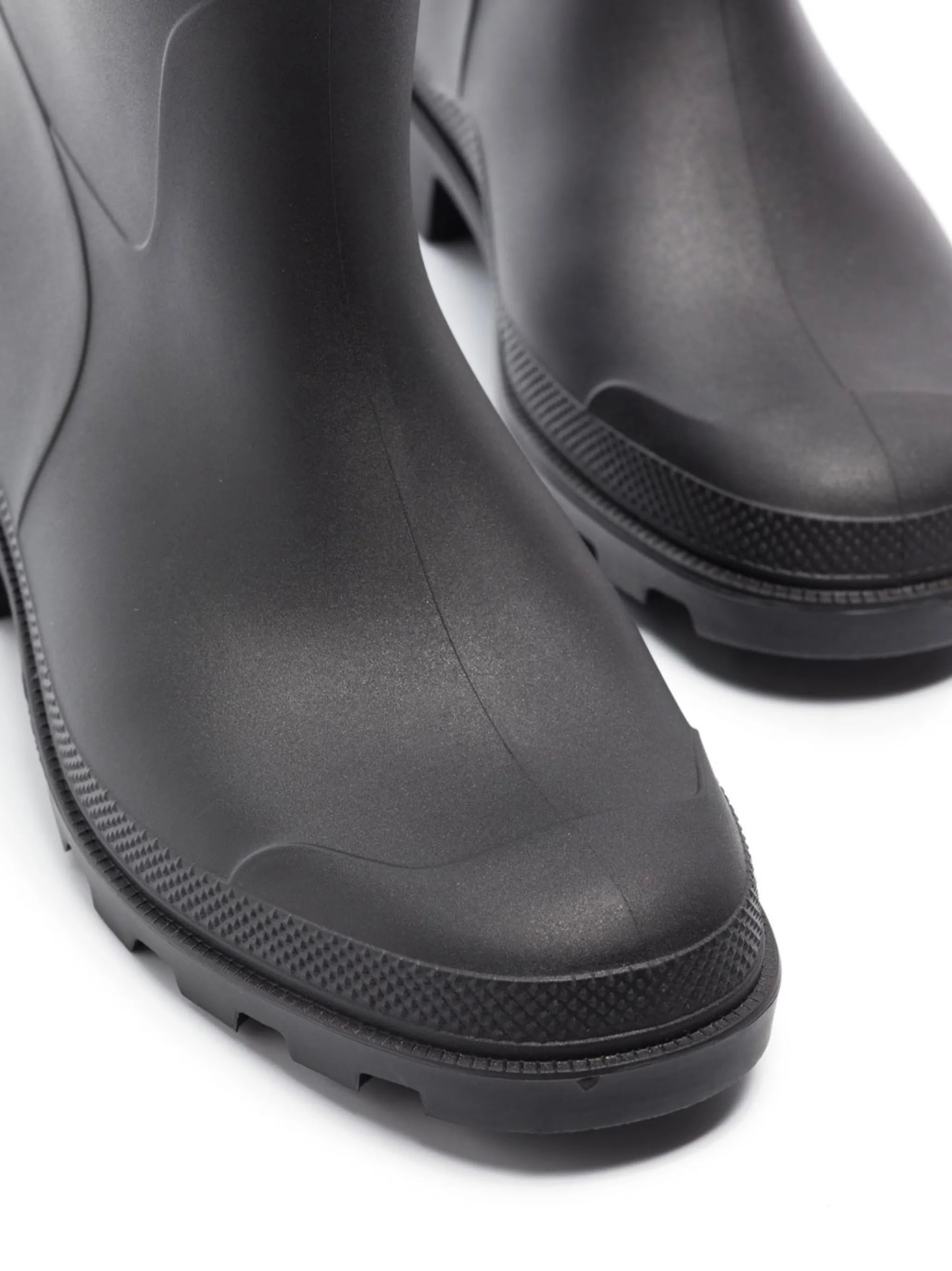 logo-patch knee-length boots
