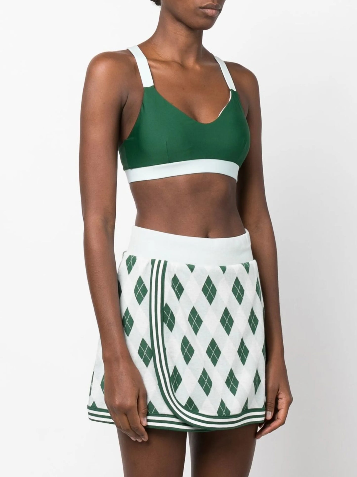 Larry crossover-back sports bra