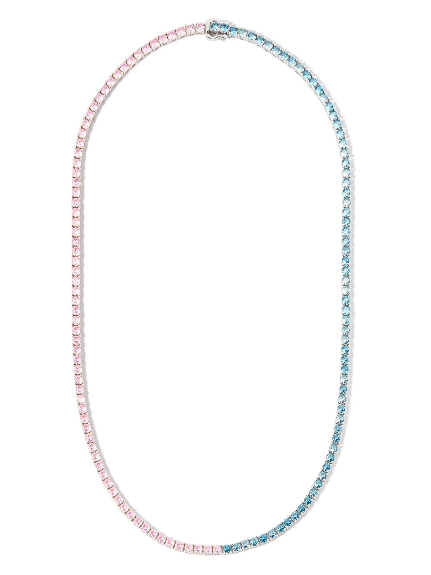 crystal-embellished tennis necklace