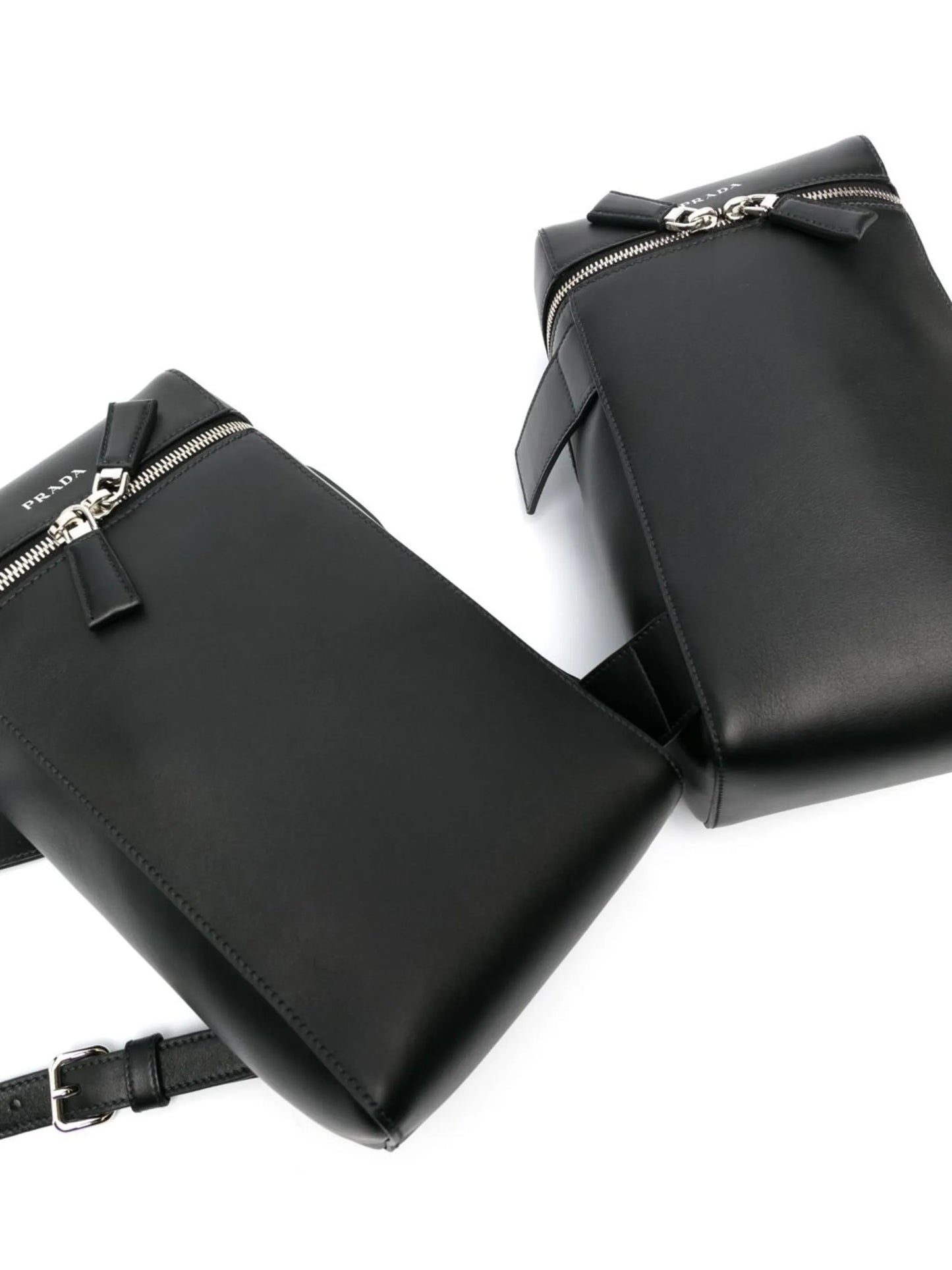 Double leather backpack