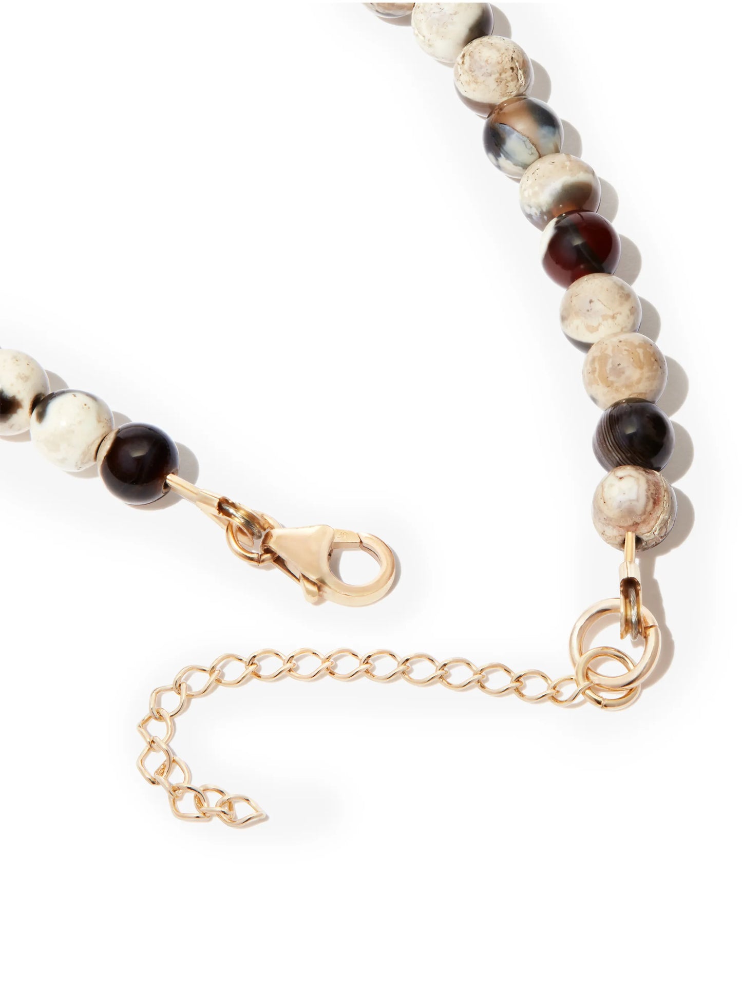 beaded pearl charm bracelet