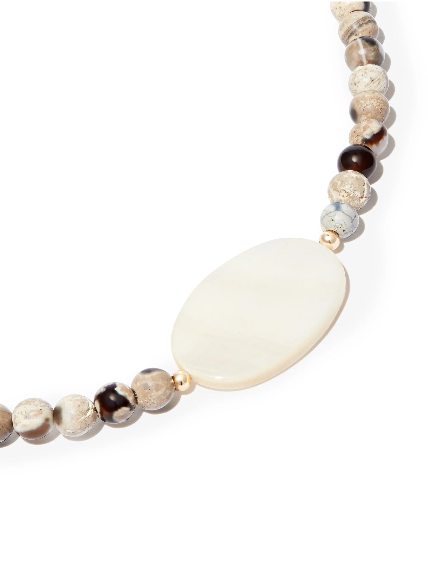 beaded pearl charm bracelet