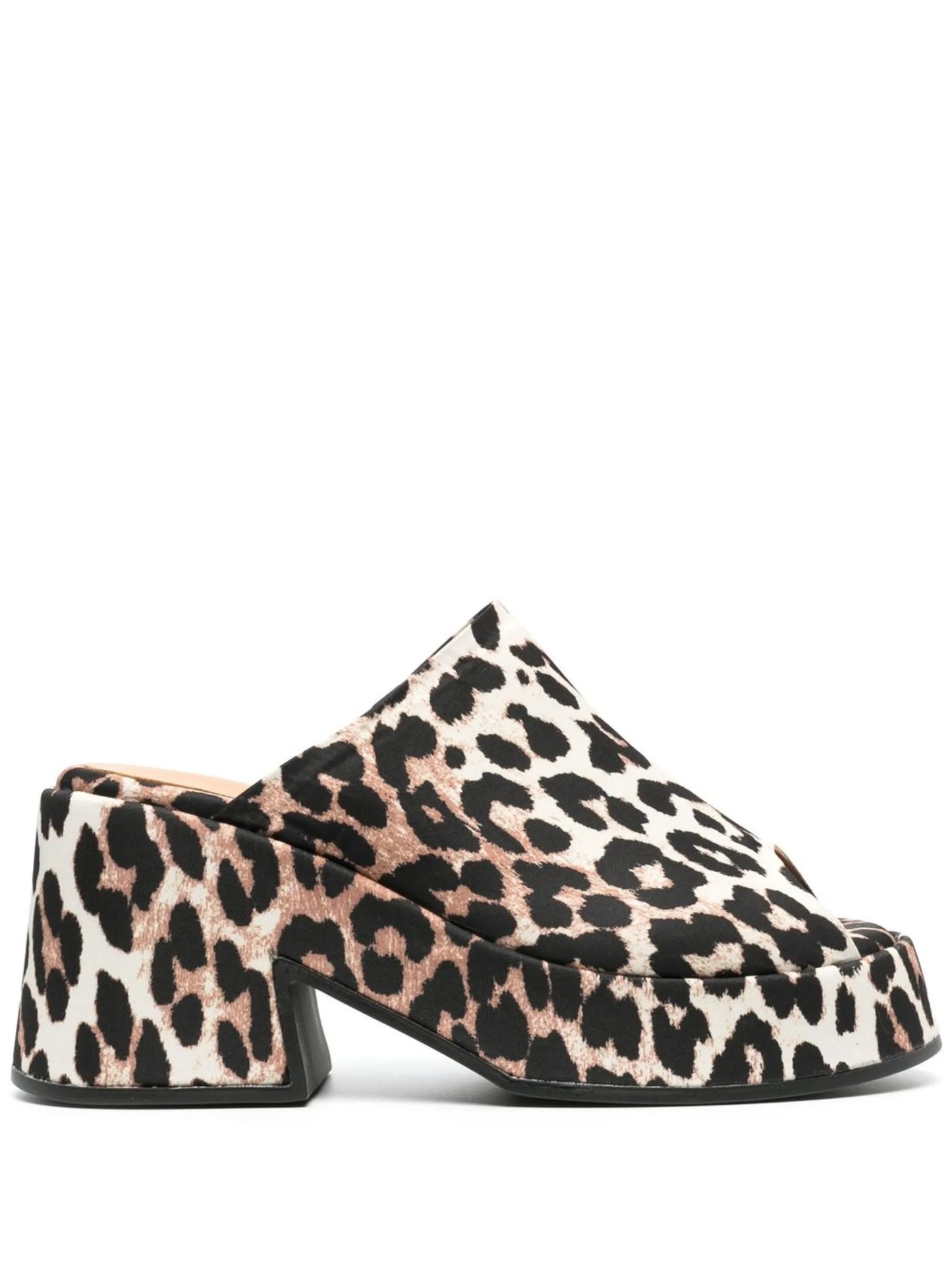 100mm leopard-print sandals