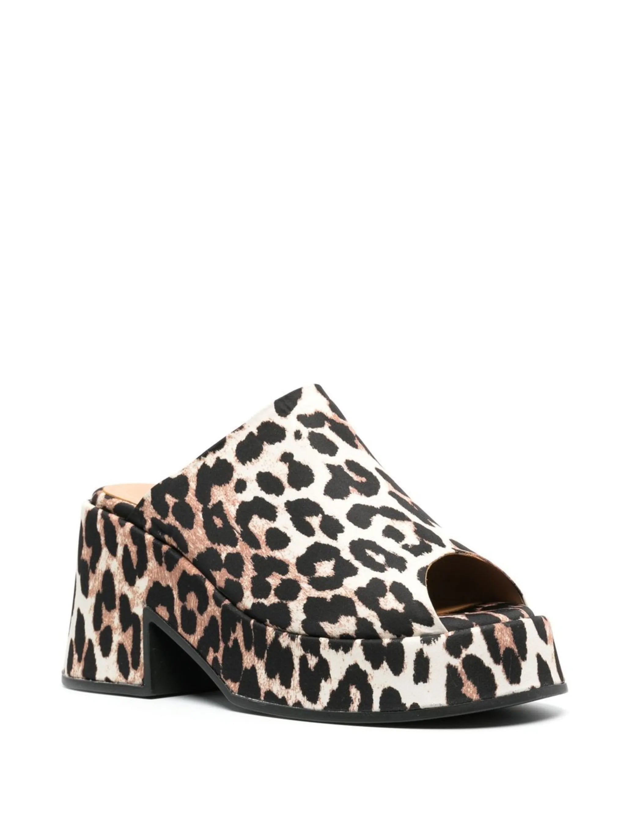 100mm leopard-print sandals