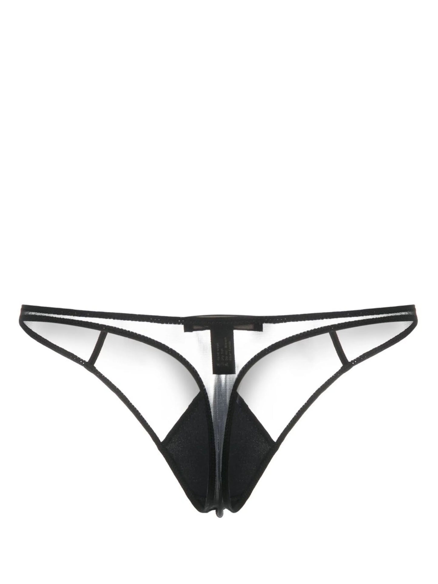 Minimaliste sheer-panelled thong