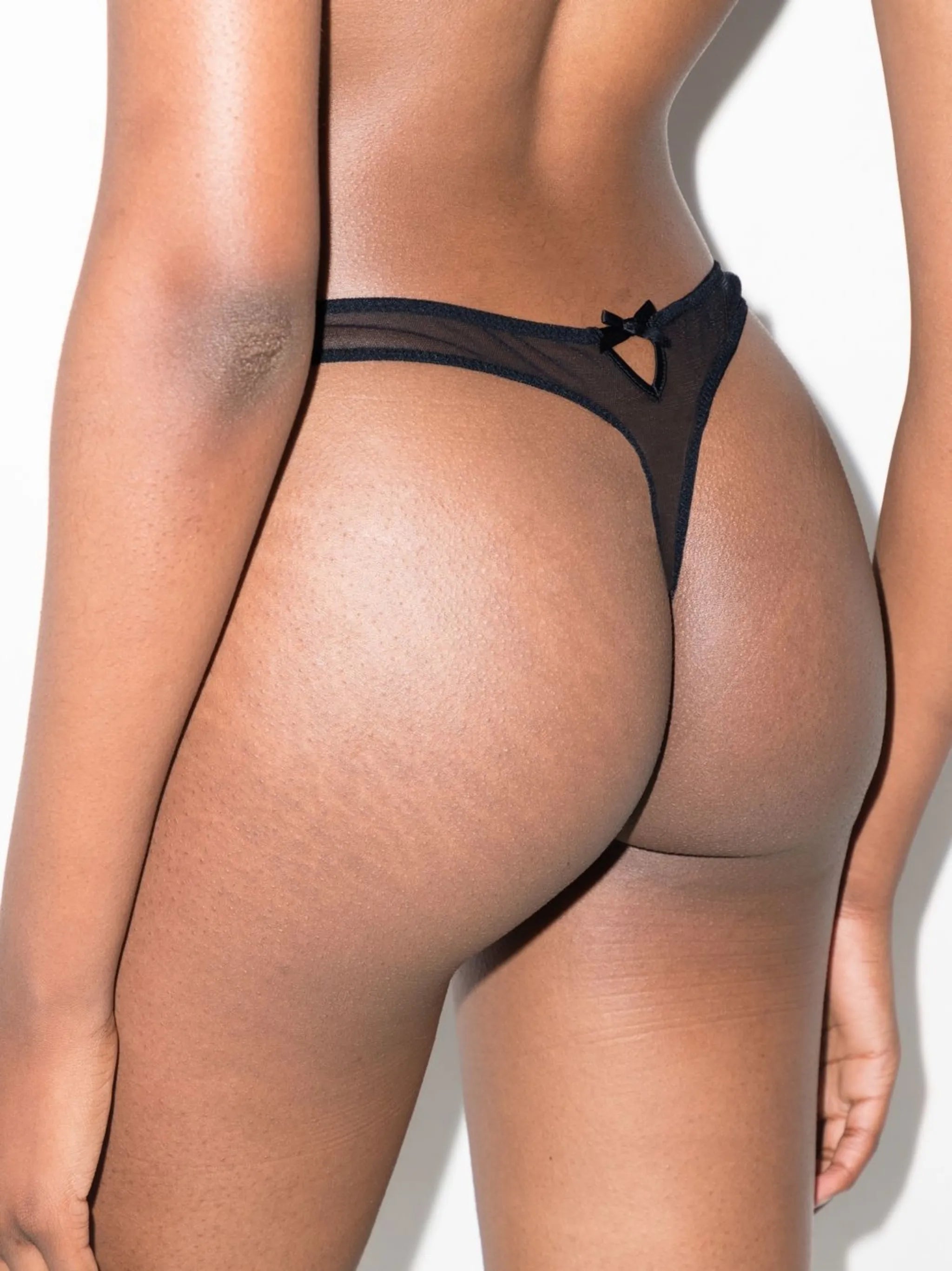 Lily embroidered hipster thong
