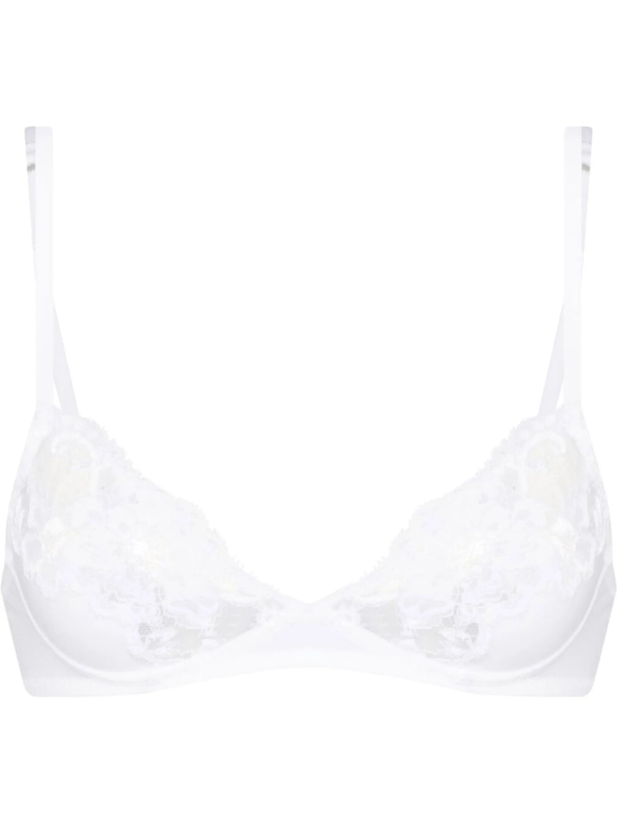 lace-trimmed bra