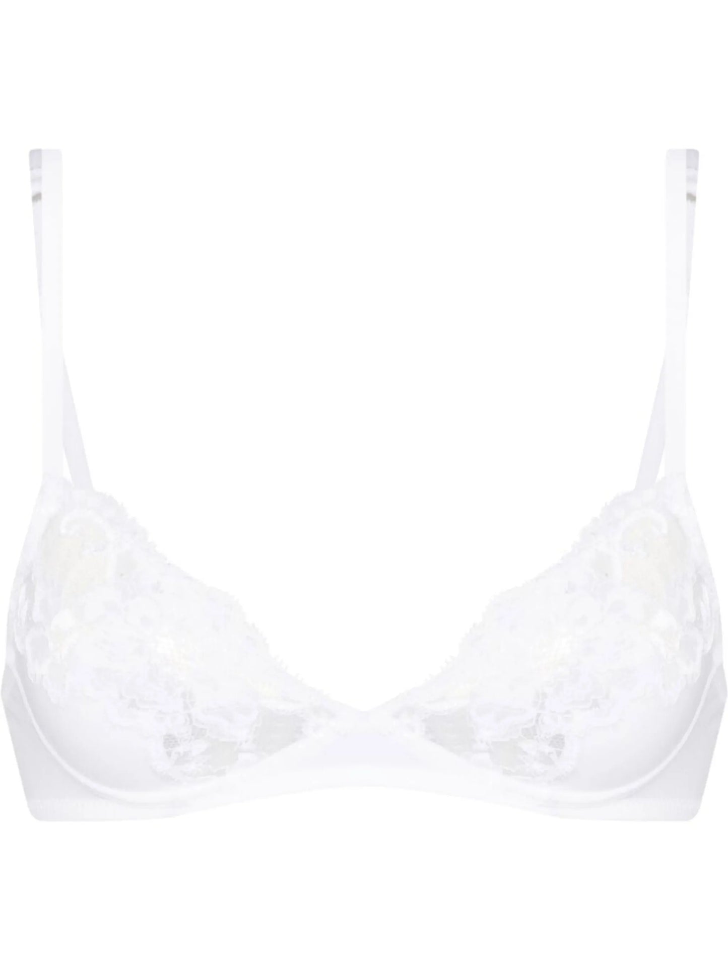 lace-trimmed bra