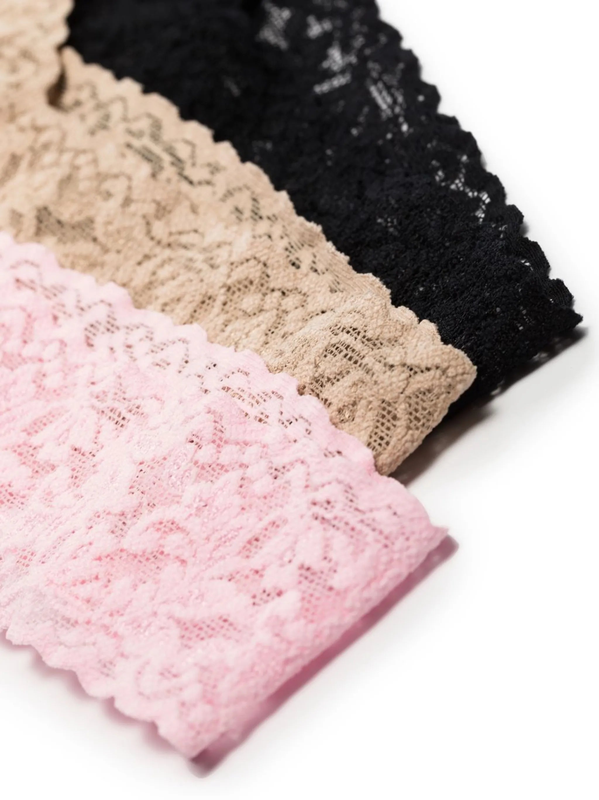 5-pack lace thongs