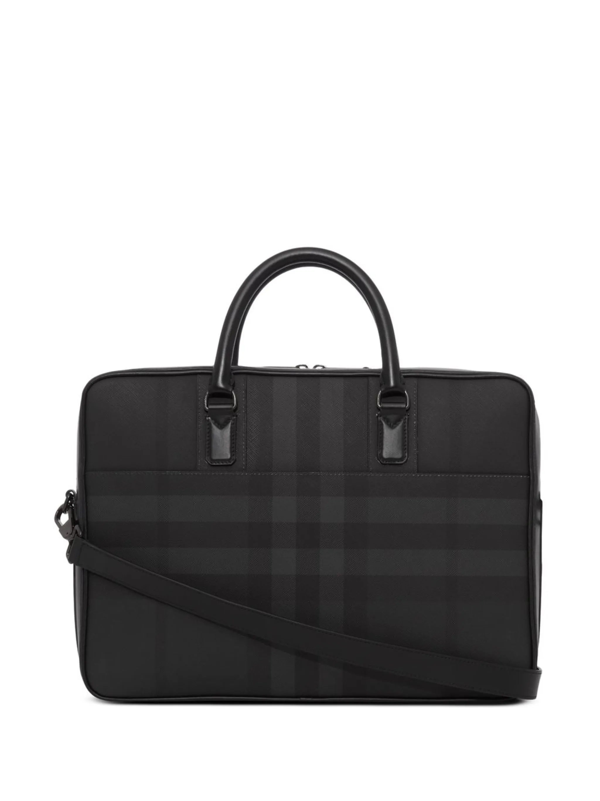check-pattern briefcase