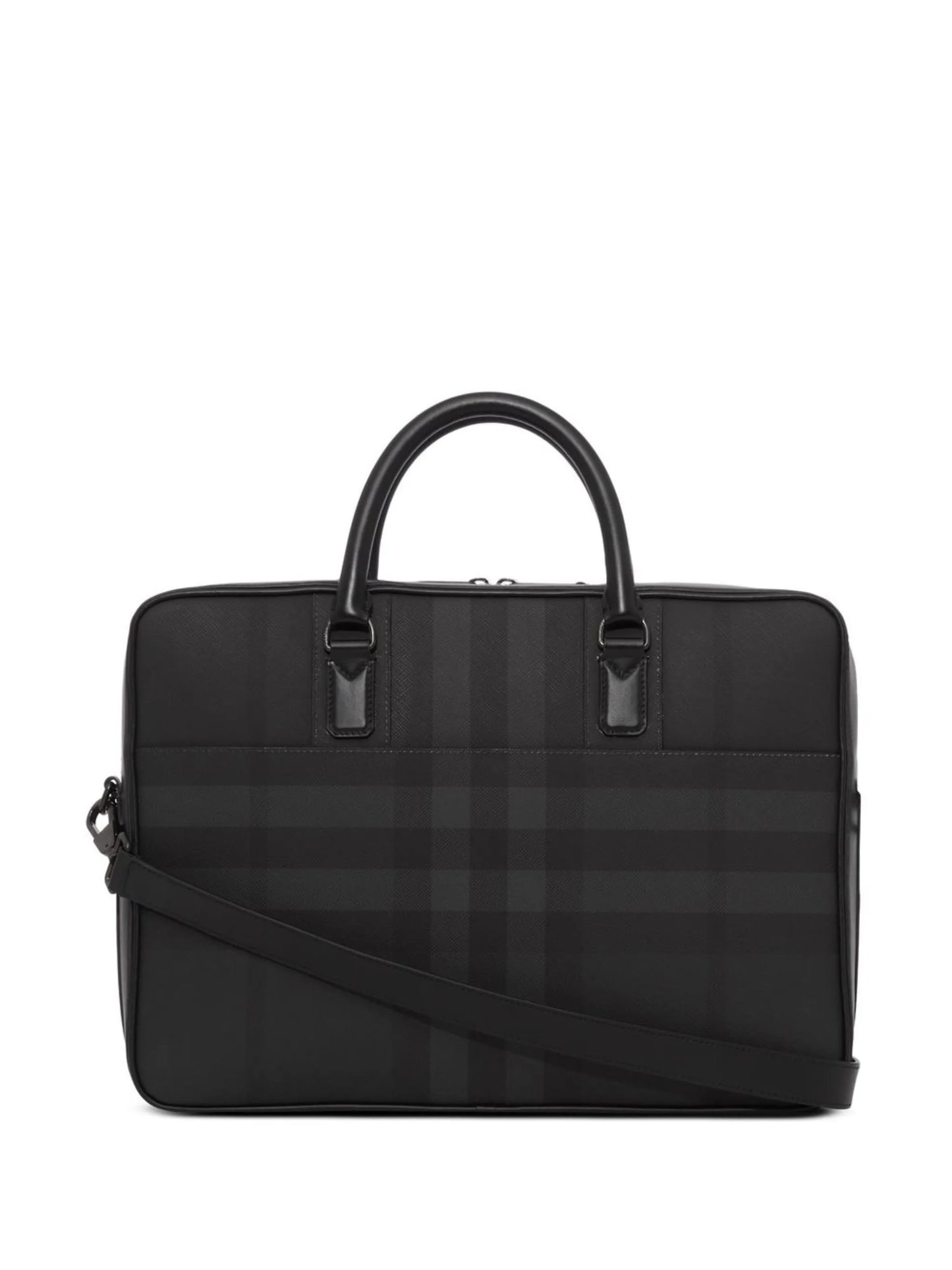 check-pattern briefcase